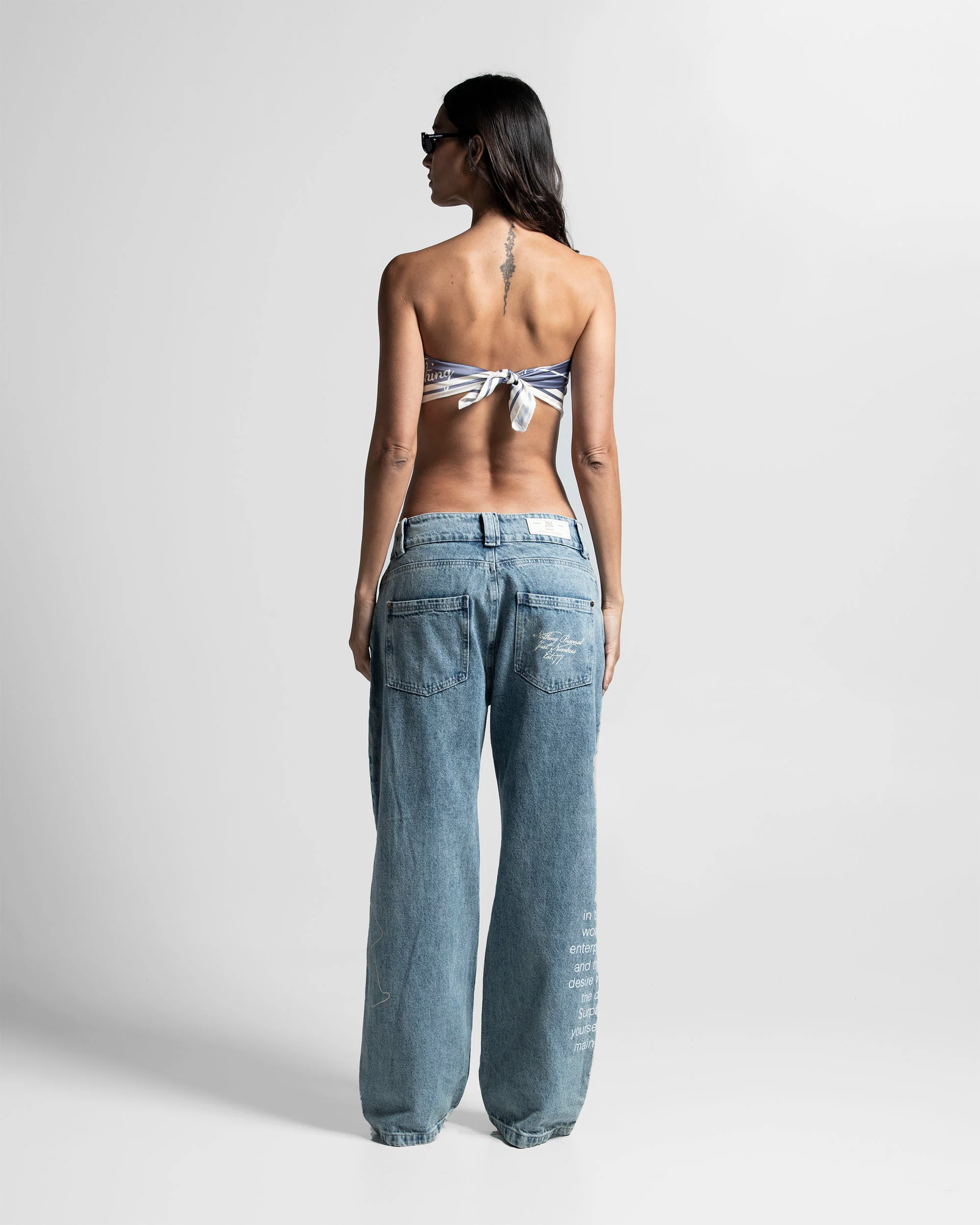 Bandana Gris Beige Paper Trail - Image 5