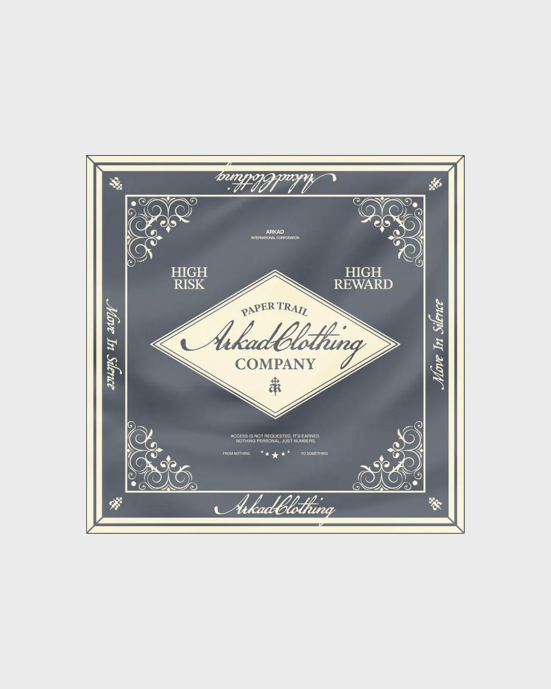 Bandana Gris Beige Paper Trail - Image 3