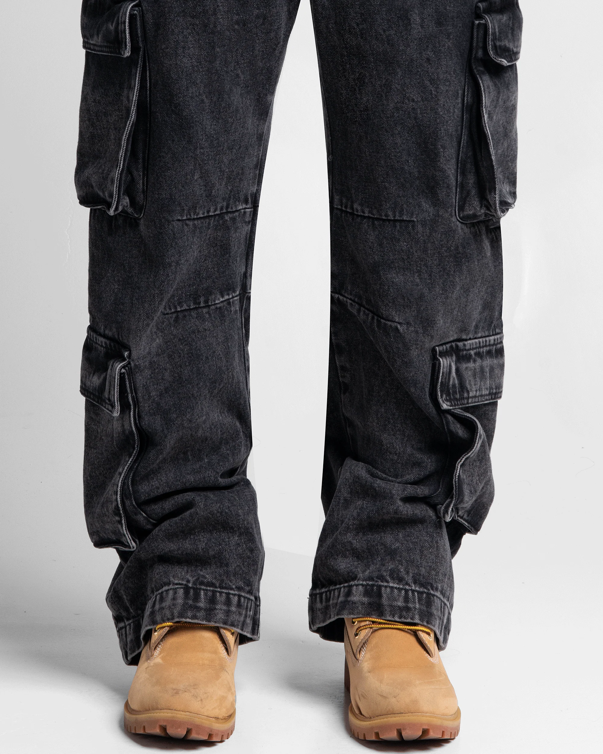 Denim Pant Cargo Negro - Image 10