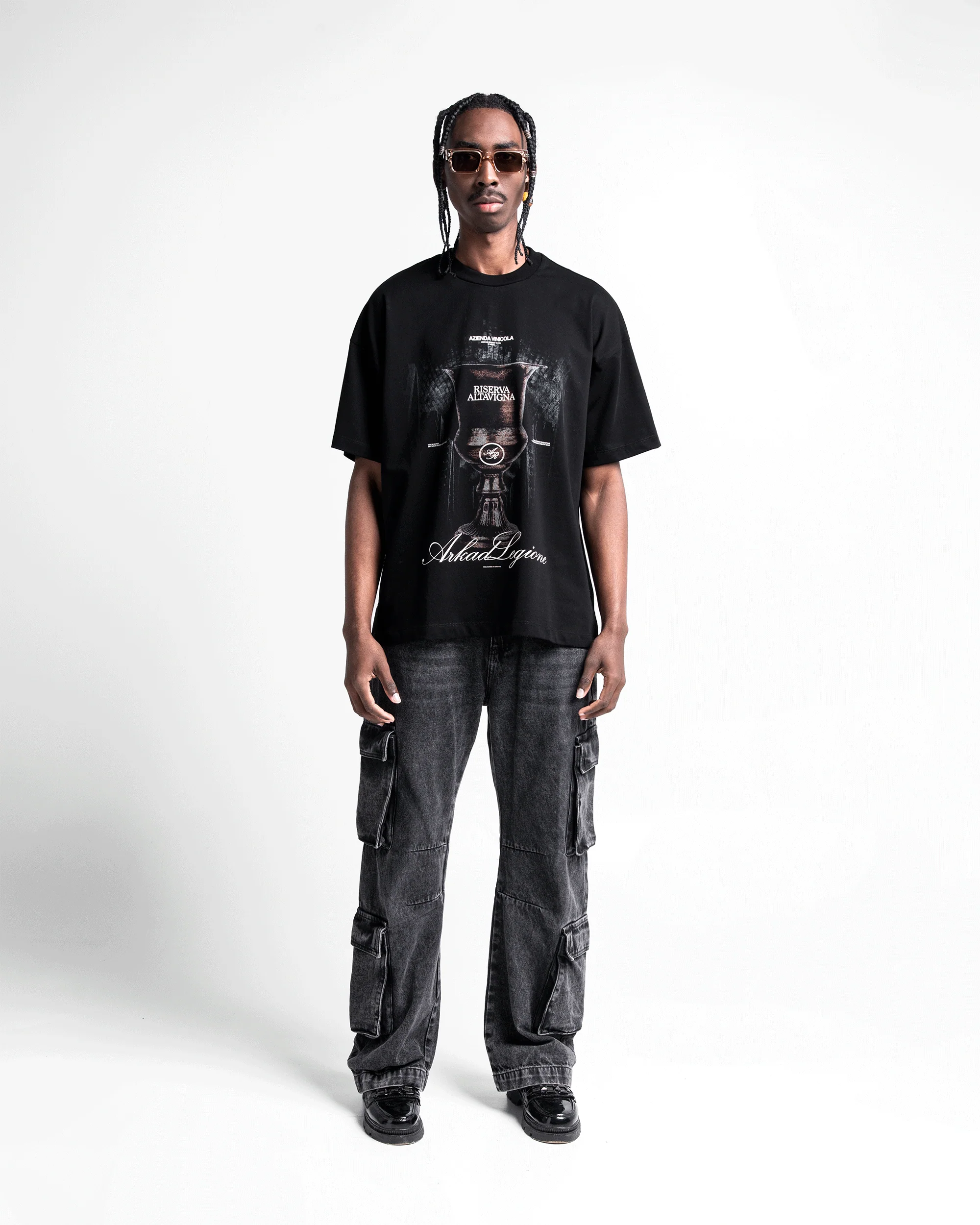 Denim Pant Cargo Negro - Image 4
