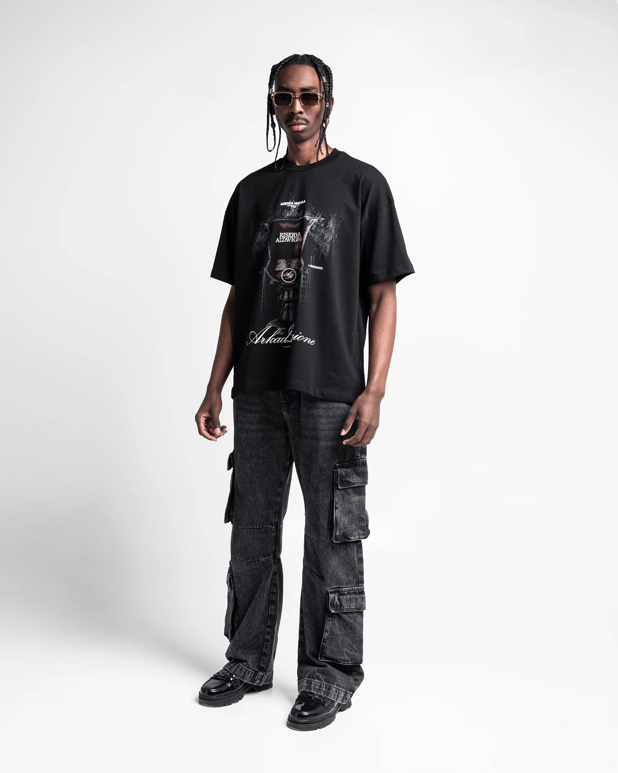 Denim Pant Cargo Negro - Image 5