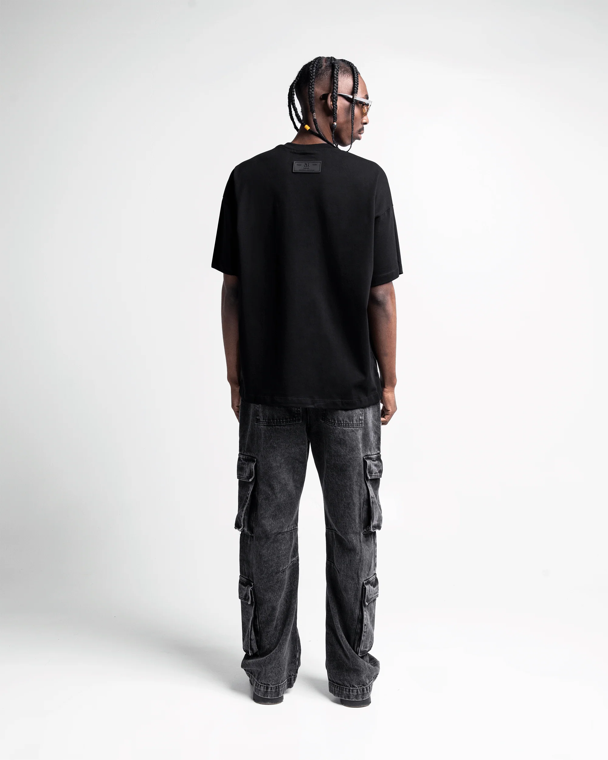 Denim Pant Cargo Negro - Image 6