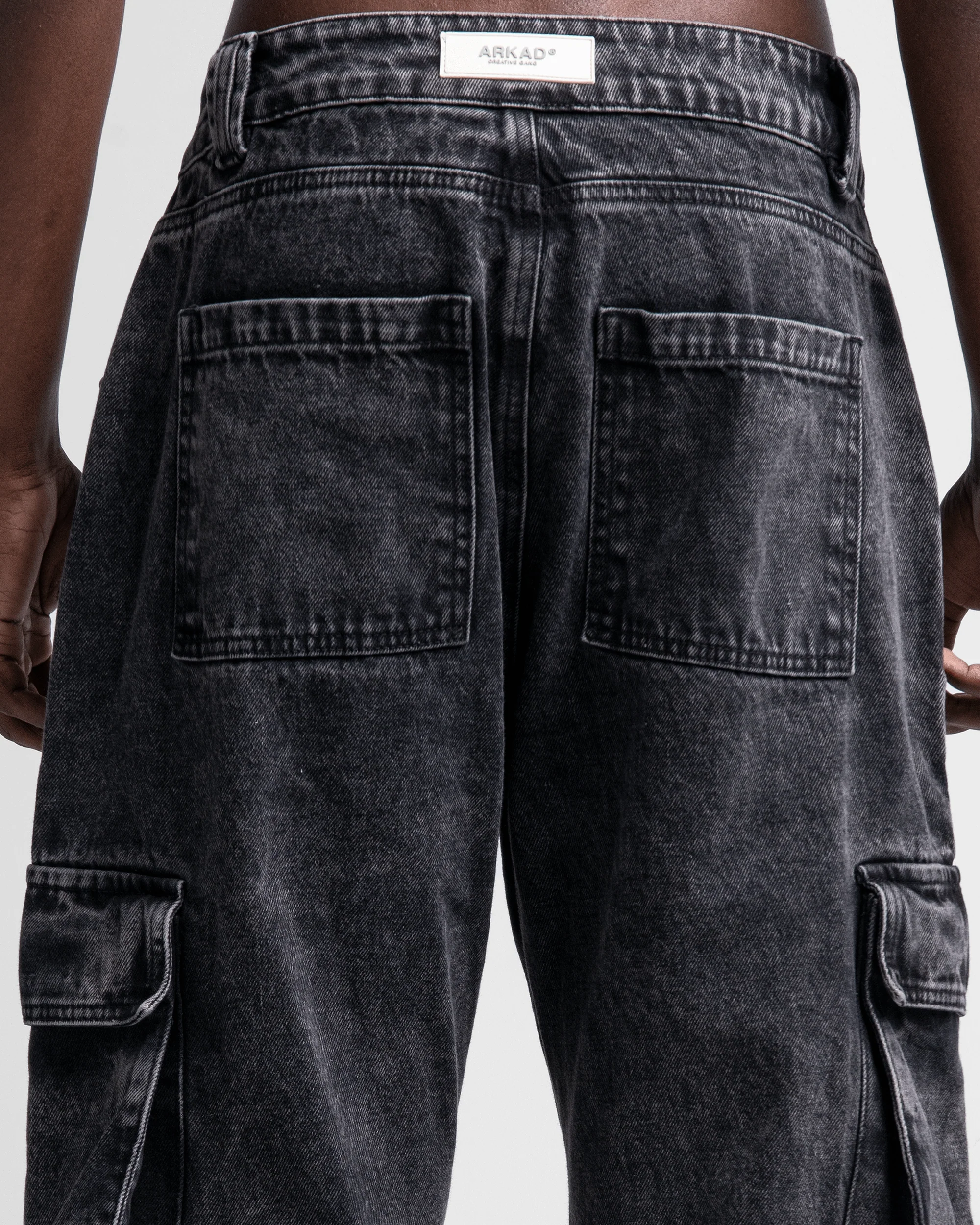 Denim Pant Cargo Negro - Image 8