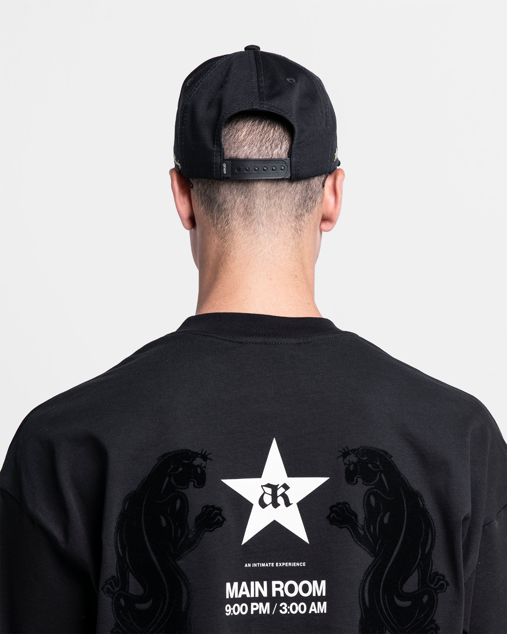 Gorra Cordón Negra Con Dorado Arkad Records - Image 3