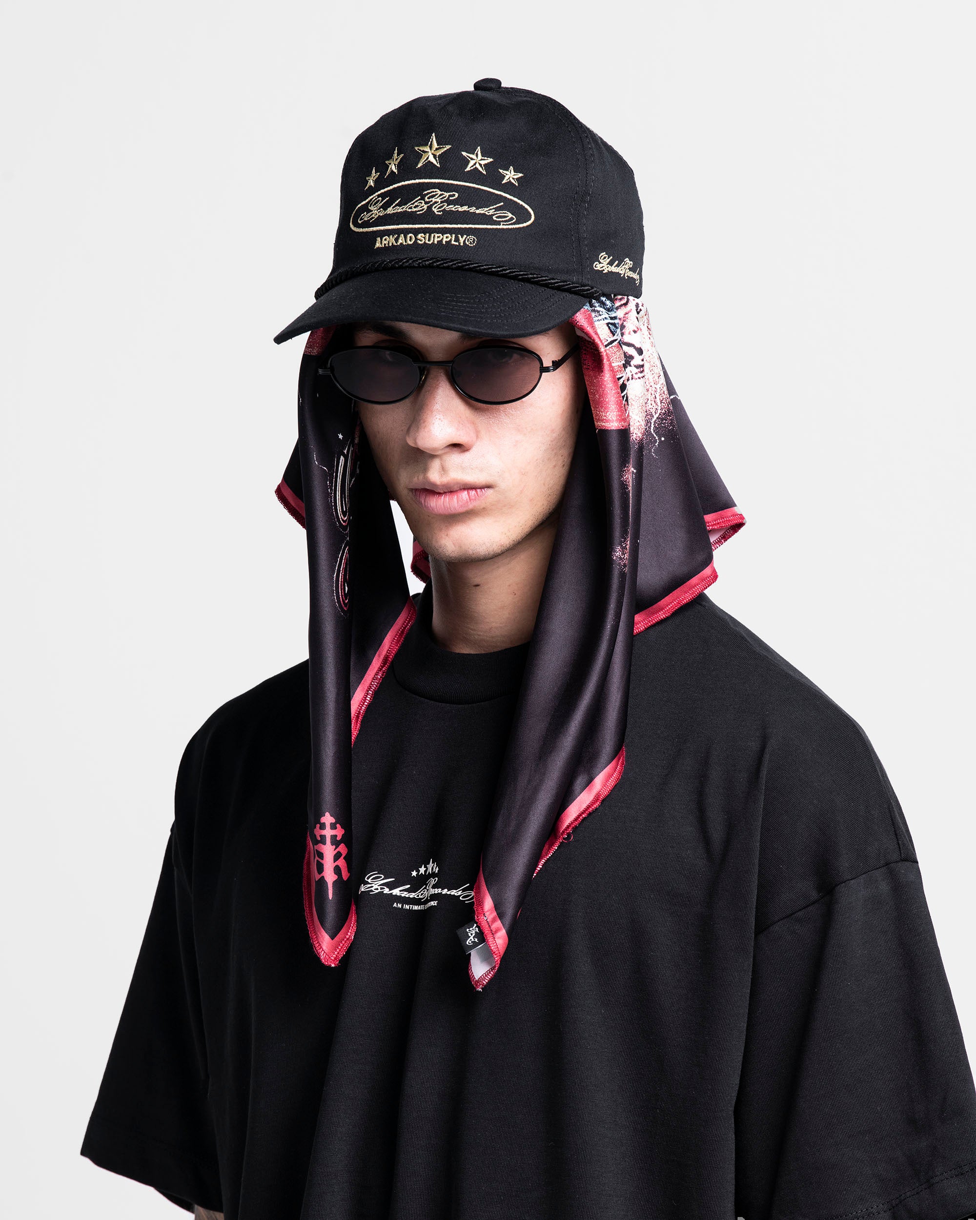 Gorra Cordón Negra Con Dorado Arkad Records - Image 5