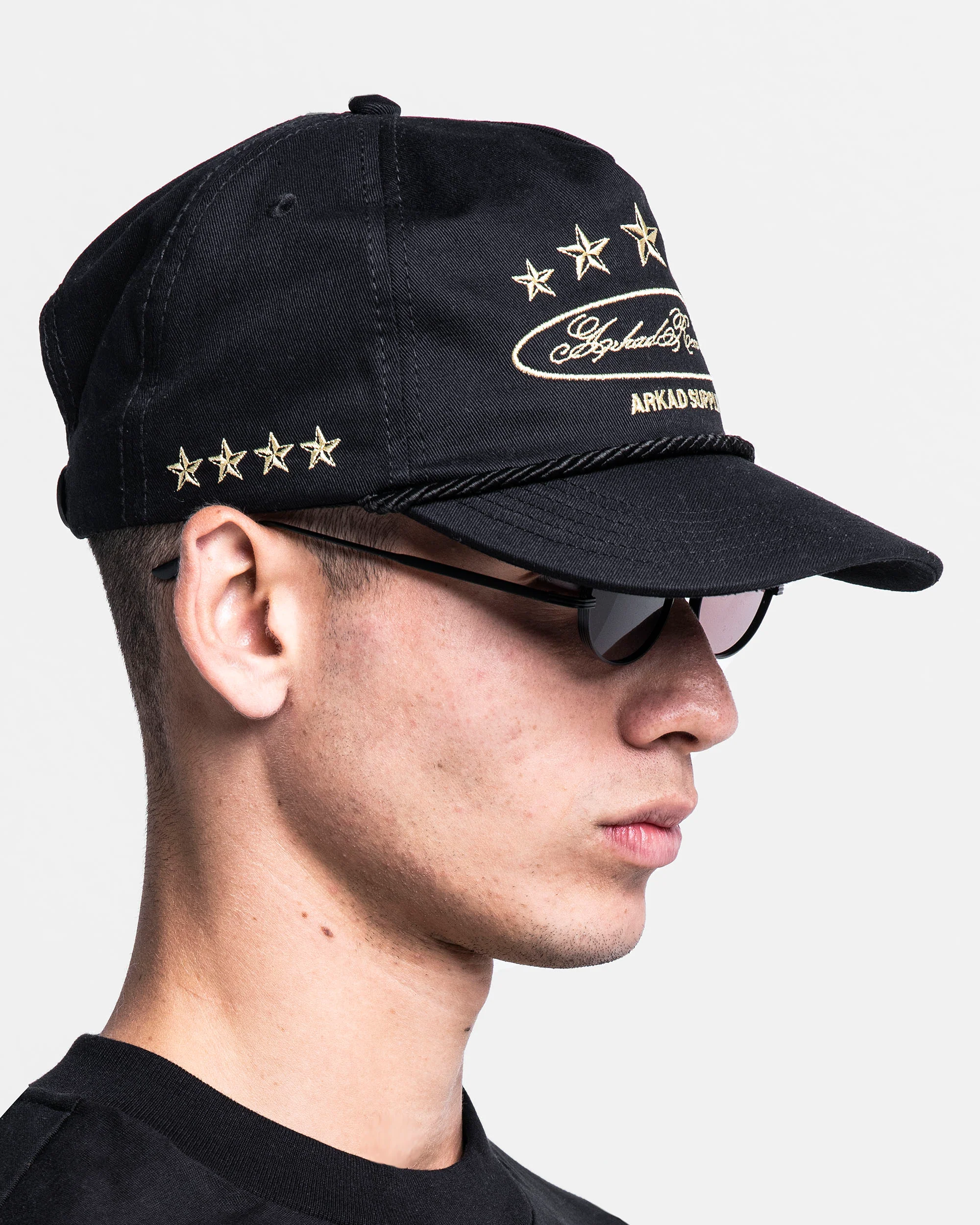 Gorra Cordón Negra Con Dorado Arkad Records - Image 8