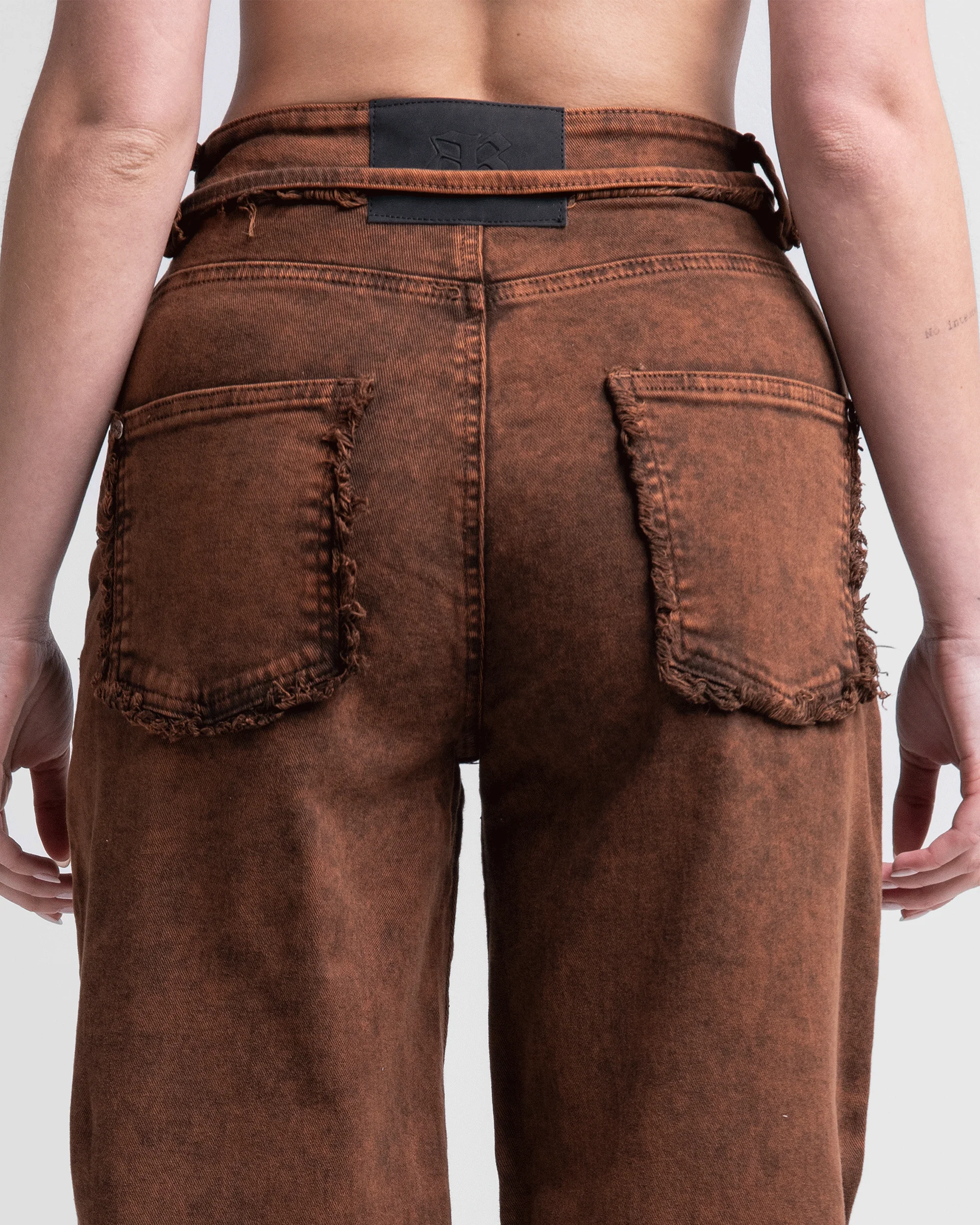 Jean Acid Wash Cafe Mujer - Image 15