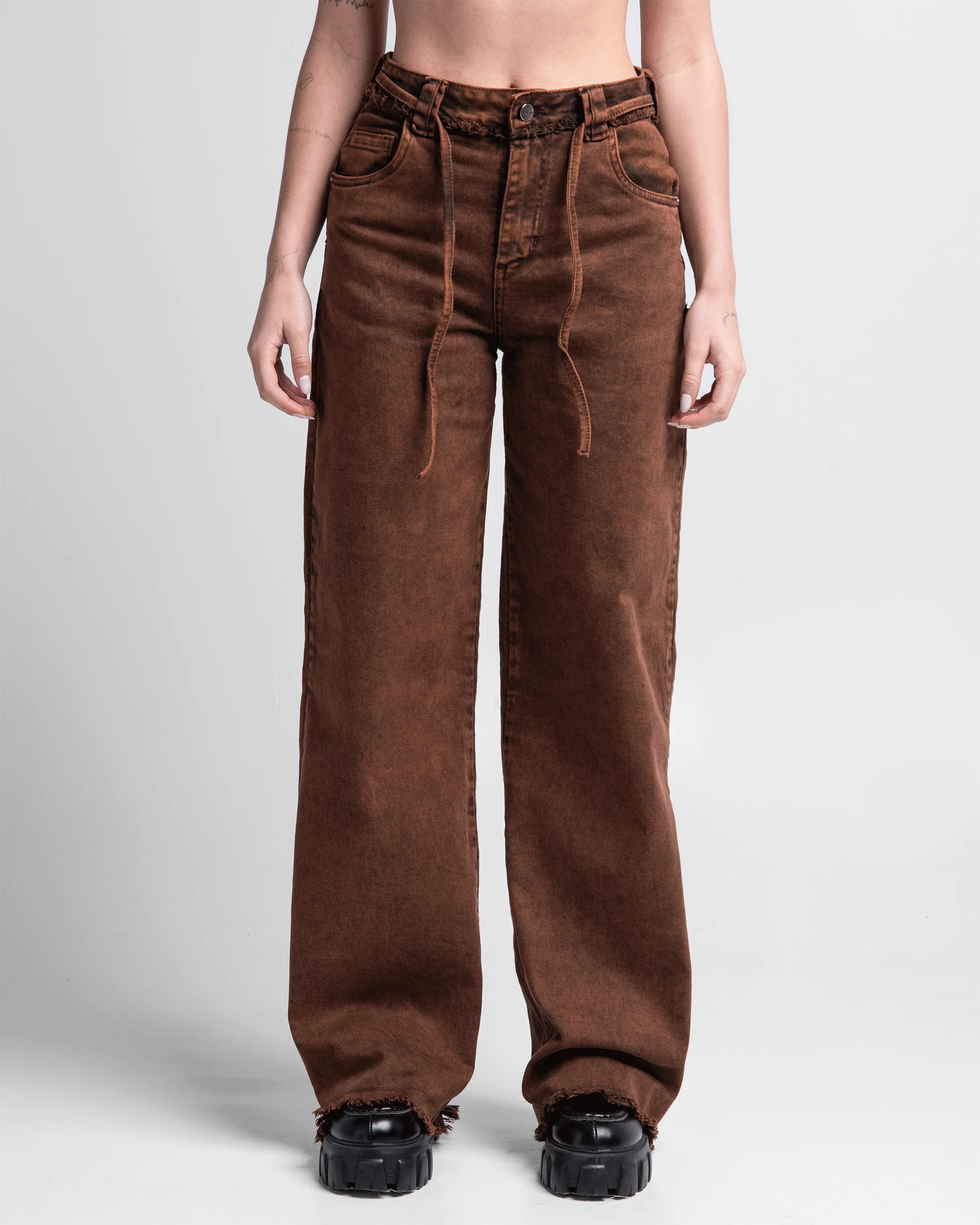 Jean Acid Wash Cafe Mujer - Image 4