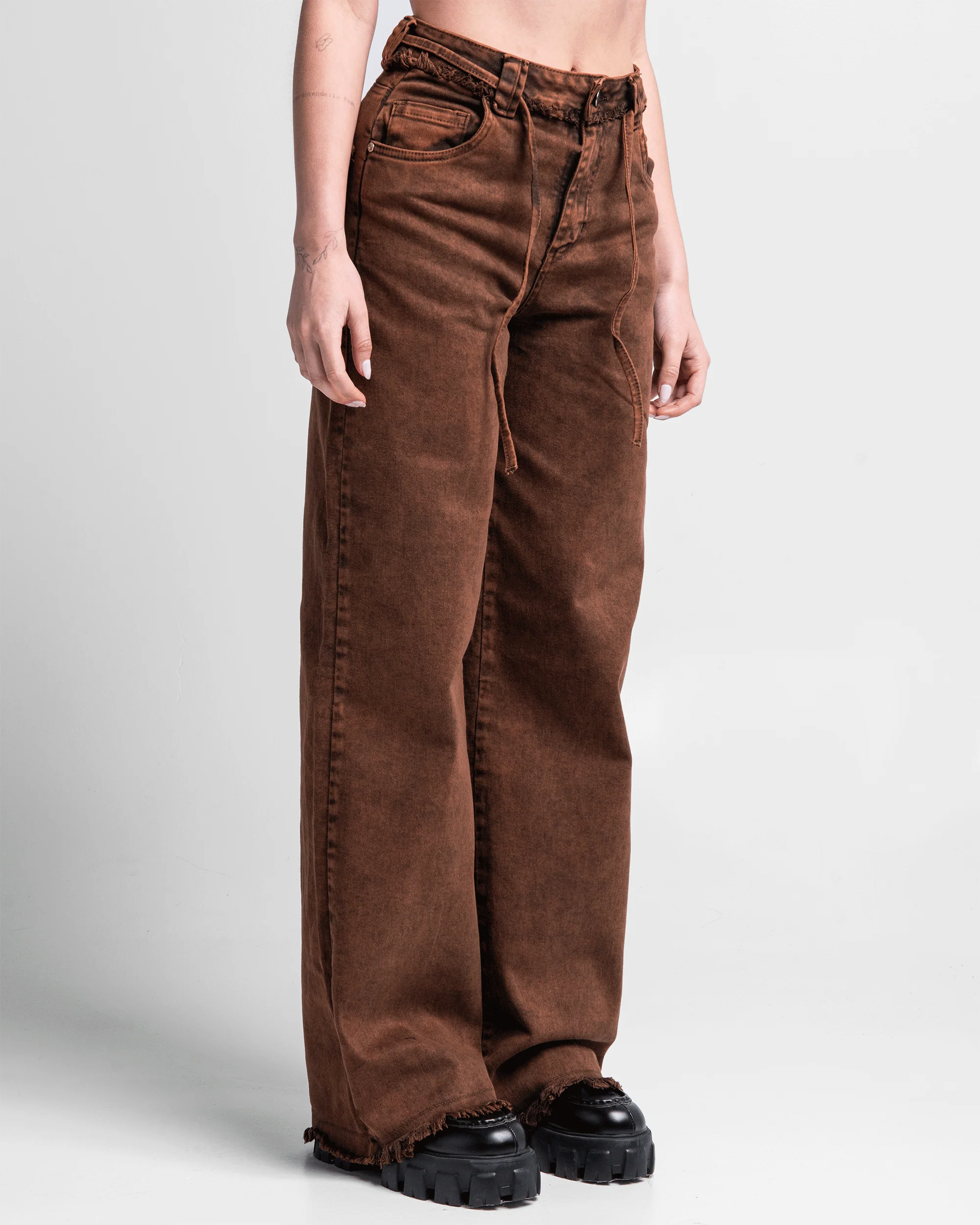 Jean Acid Wash Cafe Mujer - Image 6