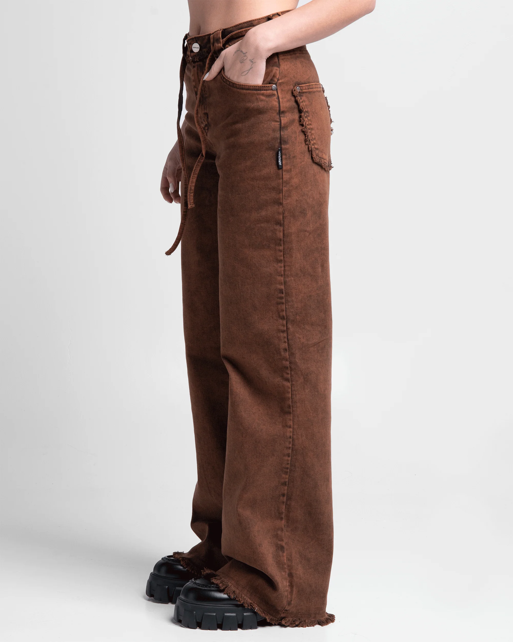 Jean Acid Wash Cafe Mujer - Image 7