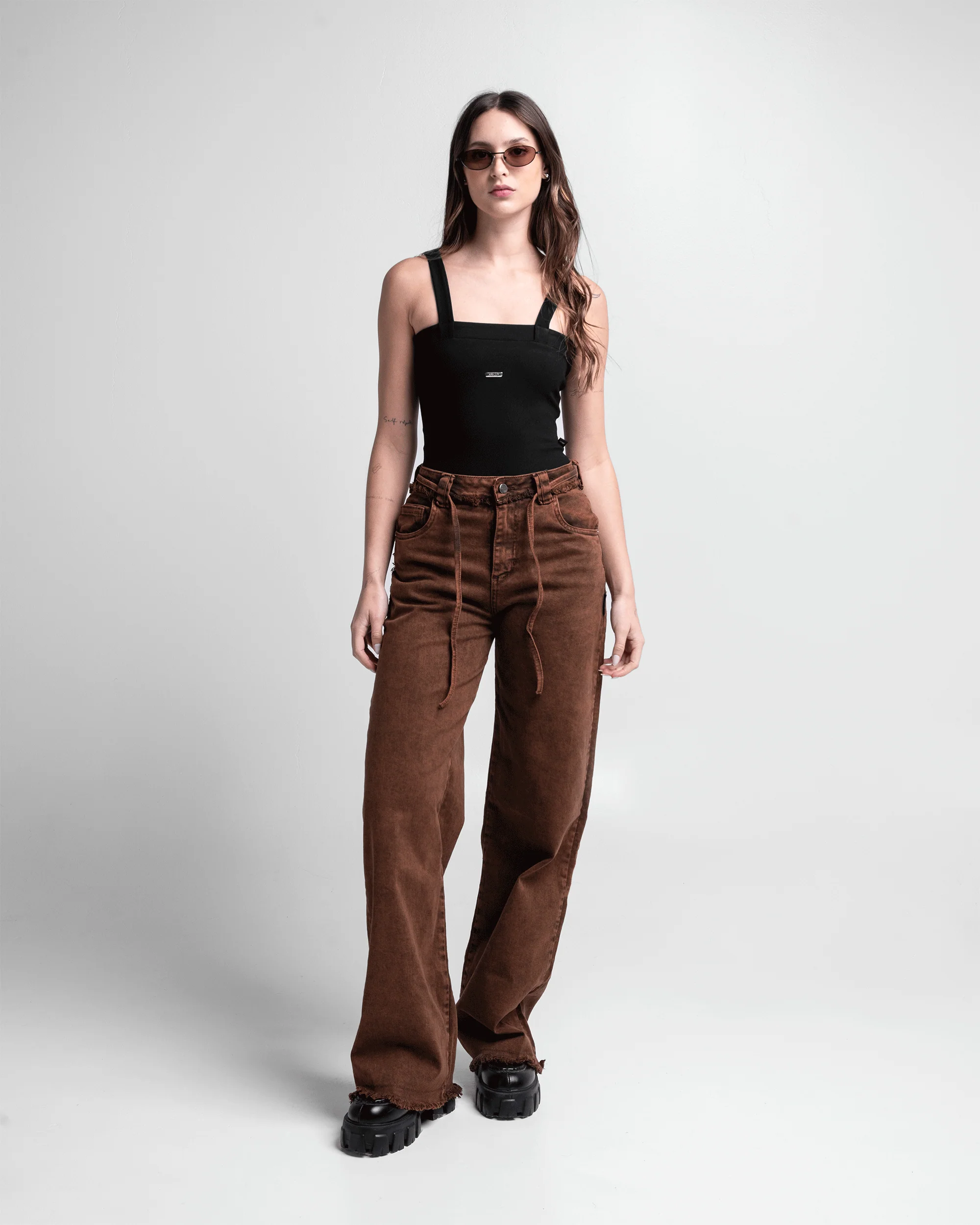 Jean Acid Wash Cafe Mujer - Image 9