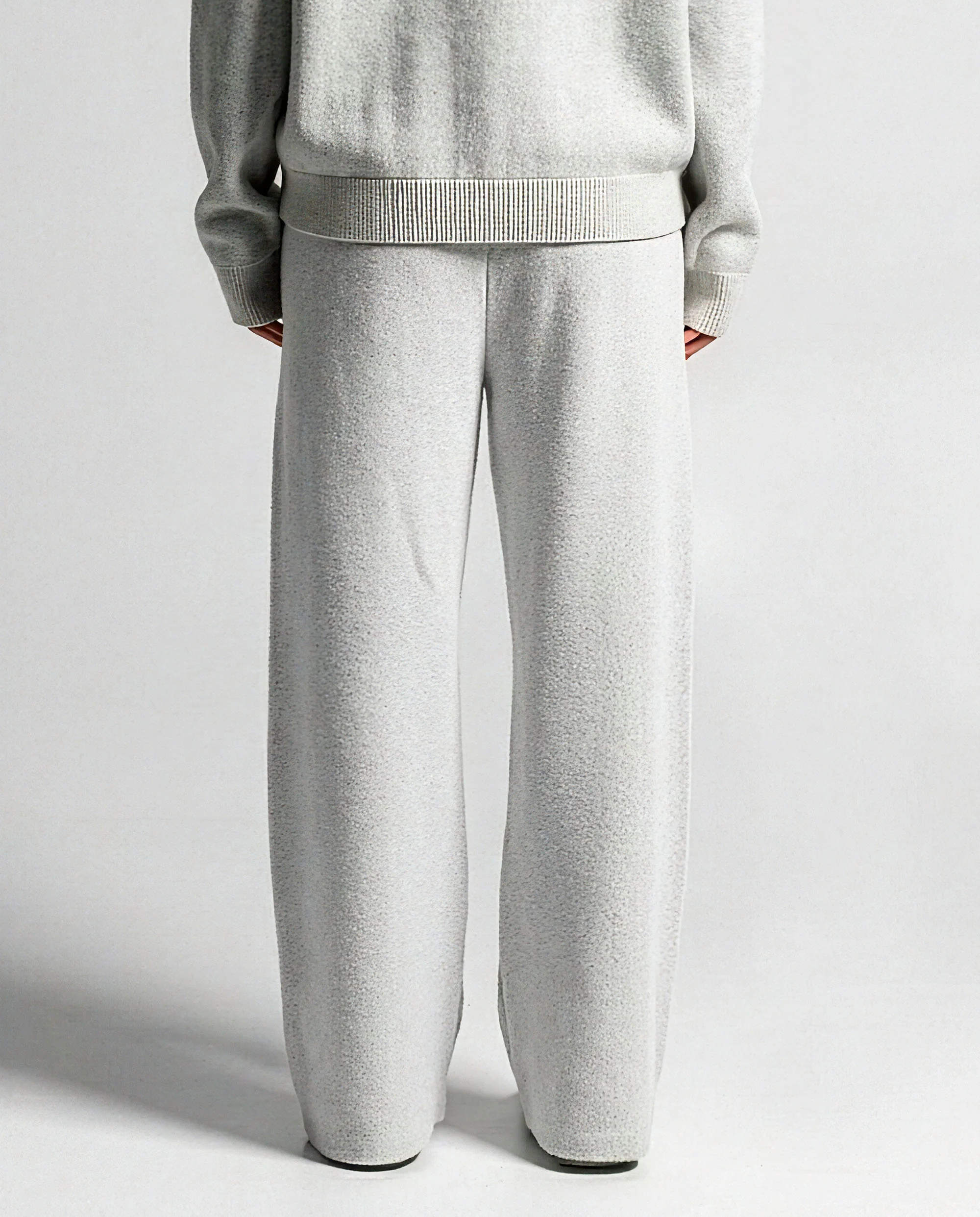 Knit Pant Blanco Con Azul - Unisex - Image 4