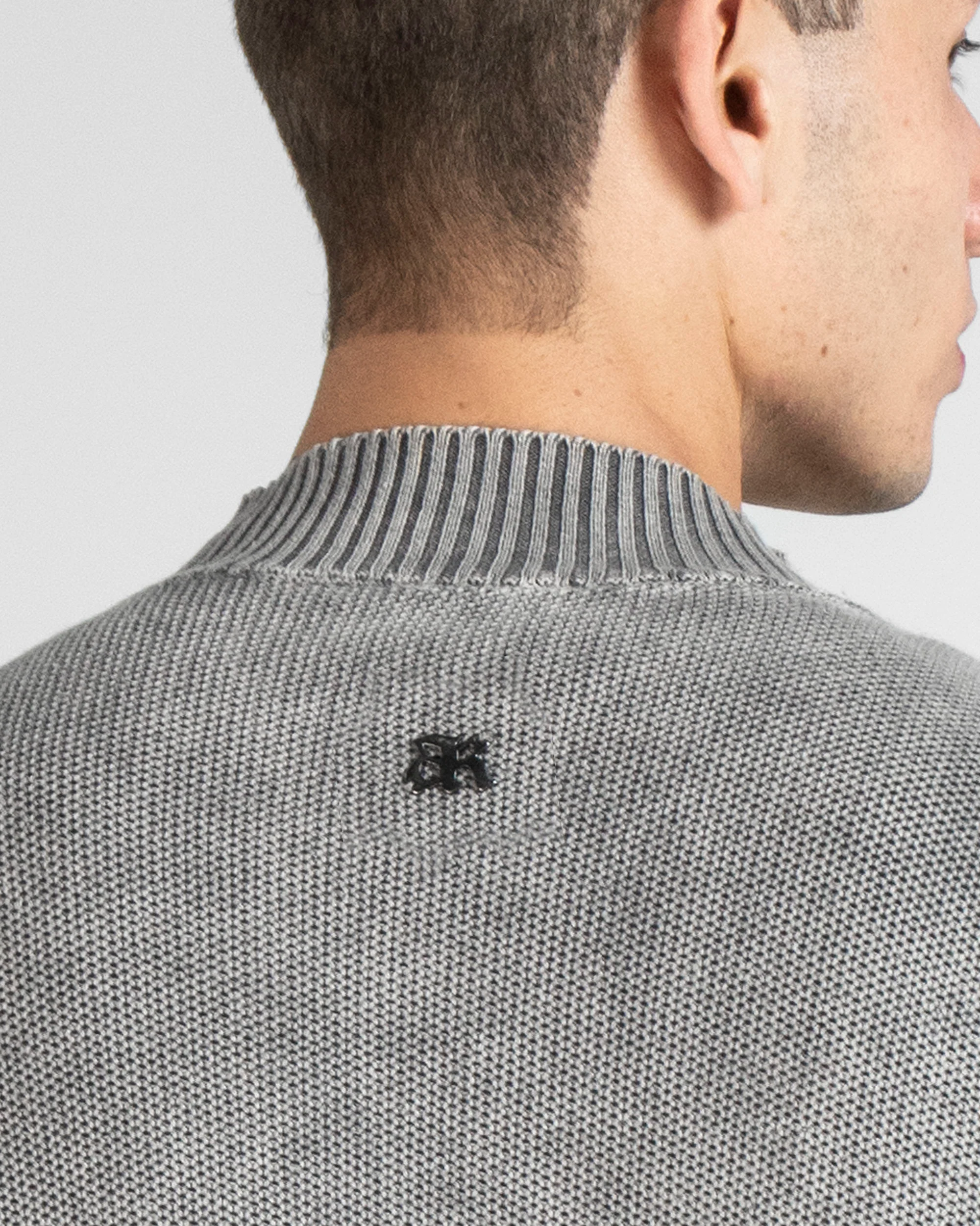 Knit Sweater Gris - Image 4