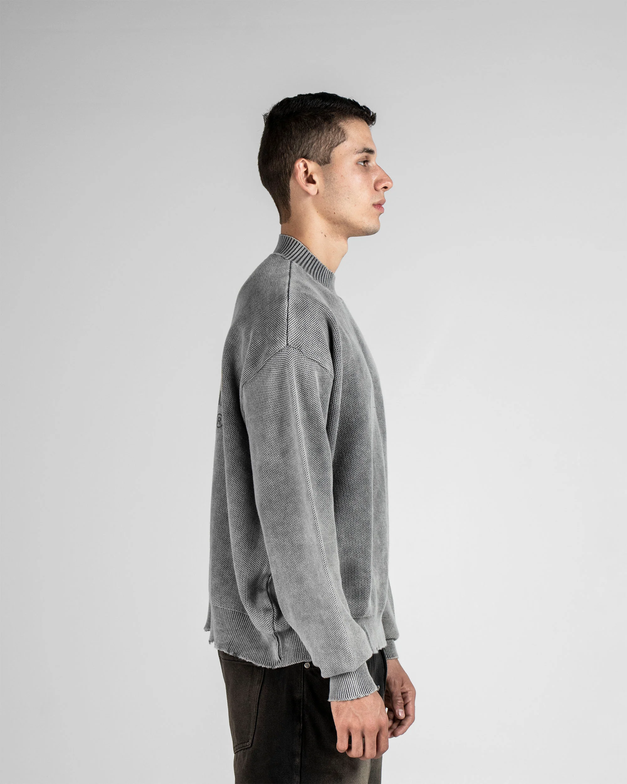Knit Sweater Gris - Image 7