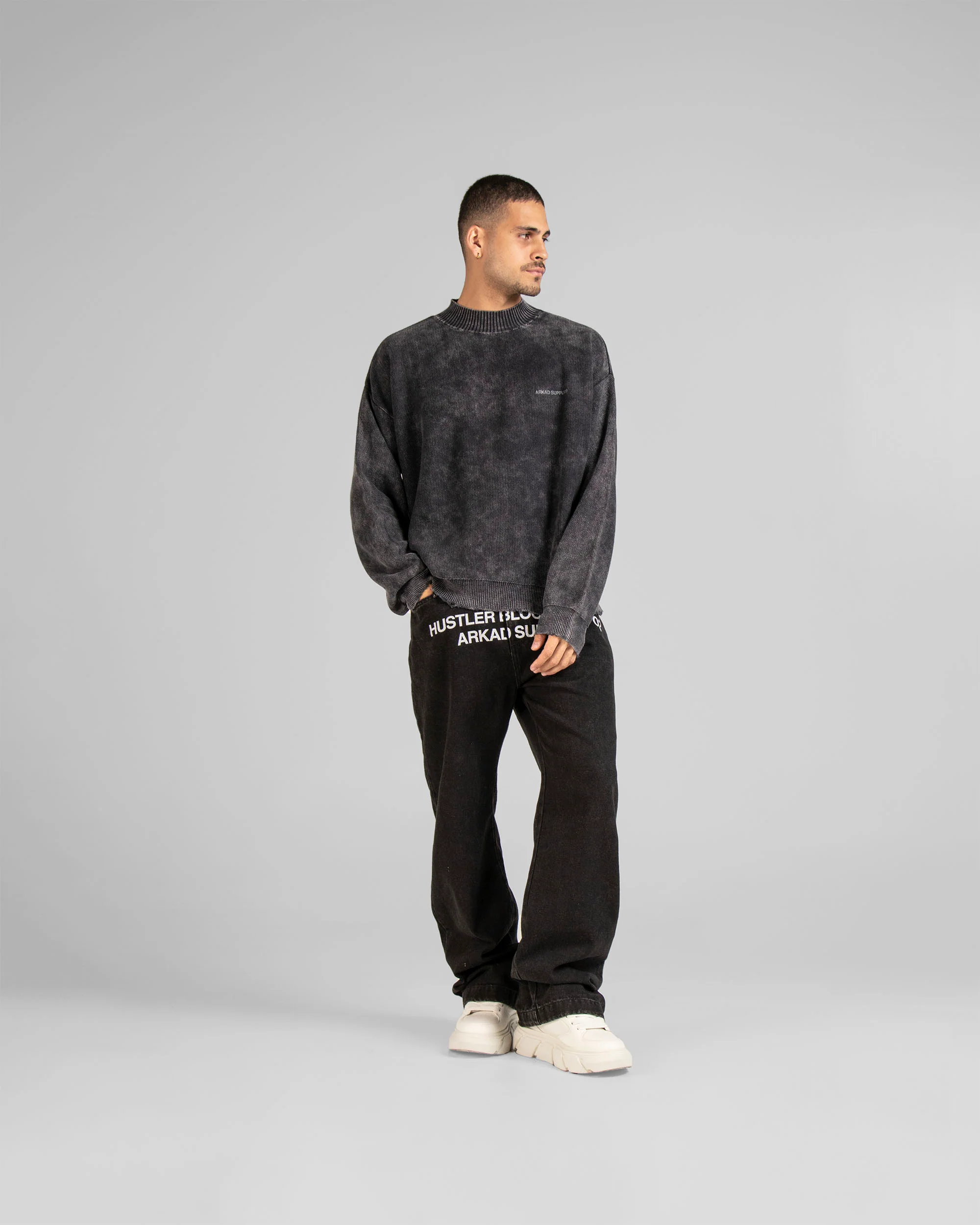 Knit Sweater Negro - Image 3