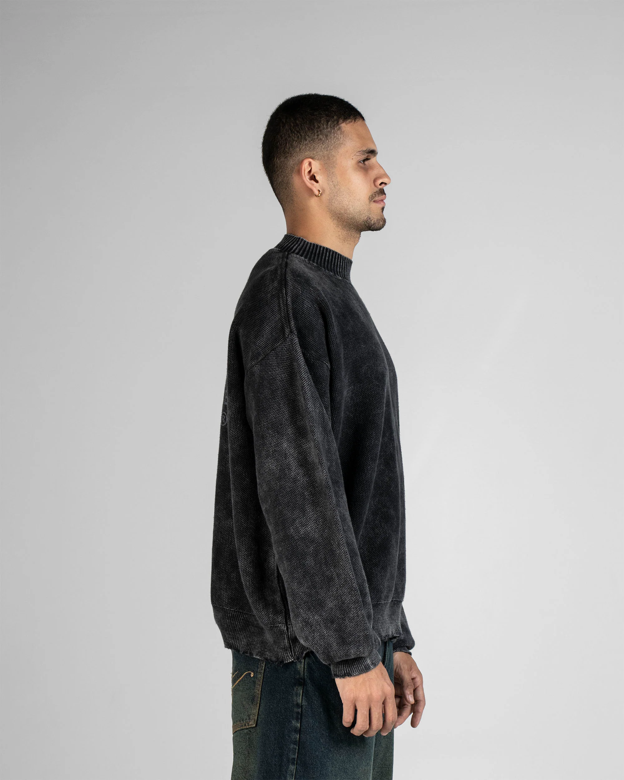 Knit Sweater Negro - Image 4