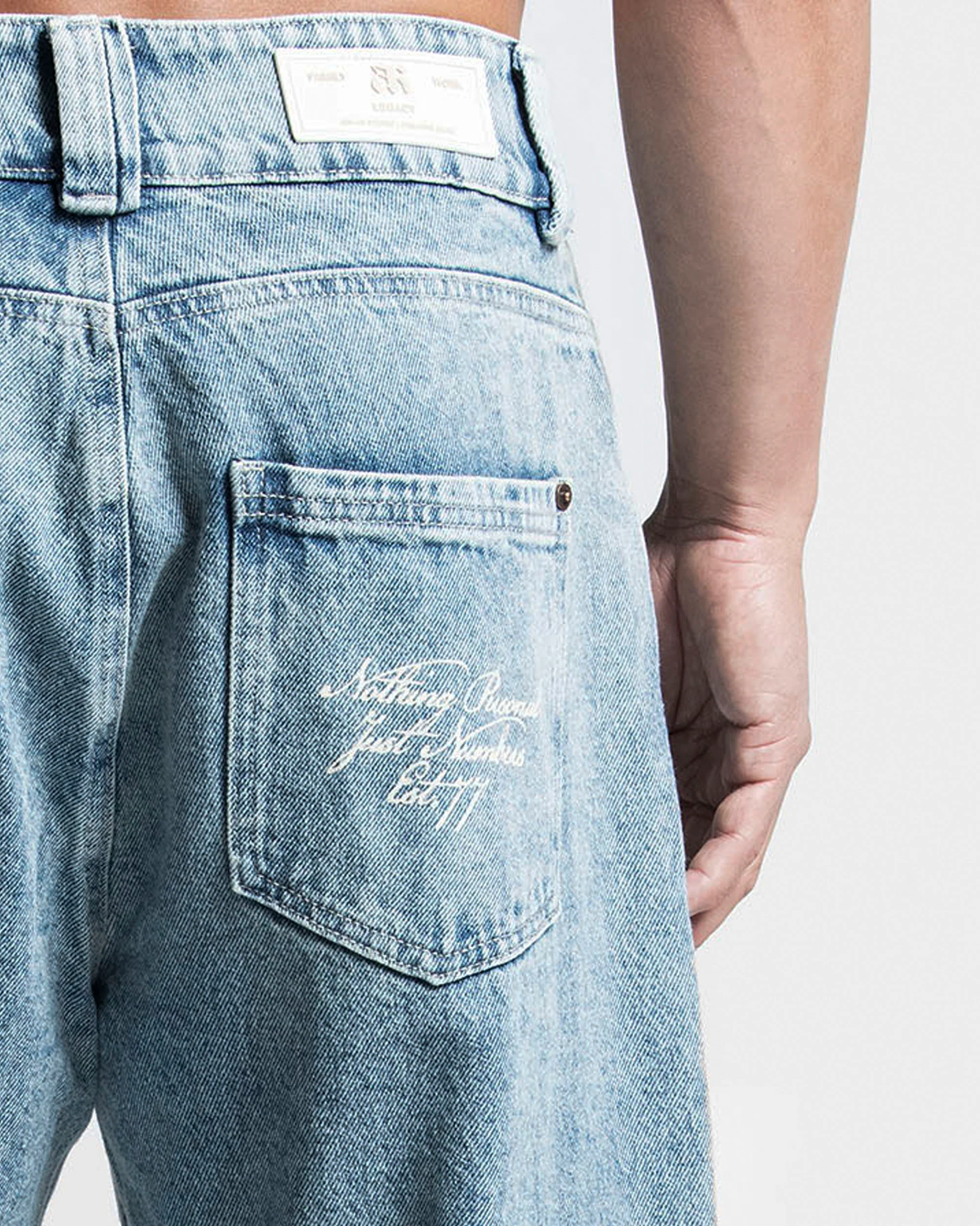 Printed Denim Pant Azul Claro - Image 10