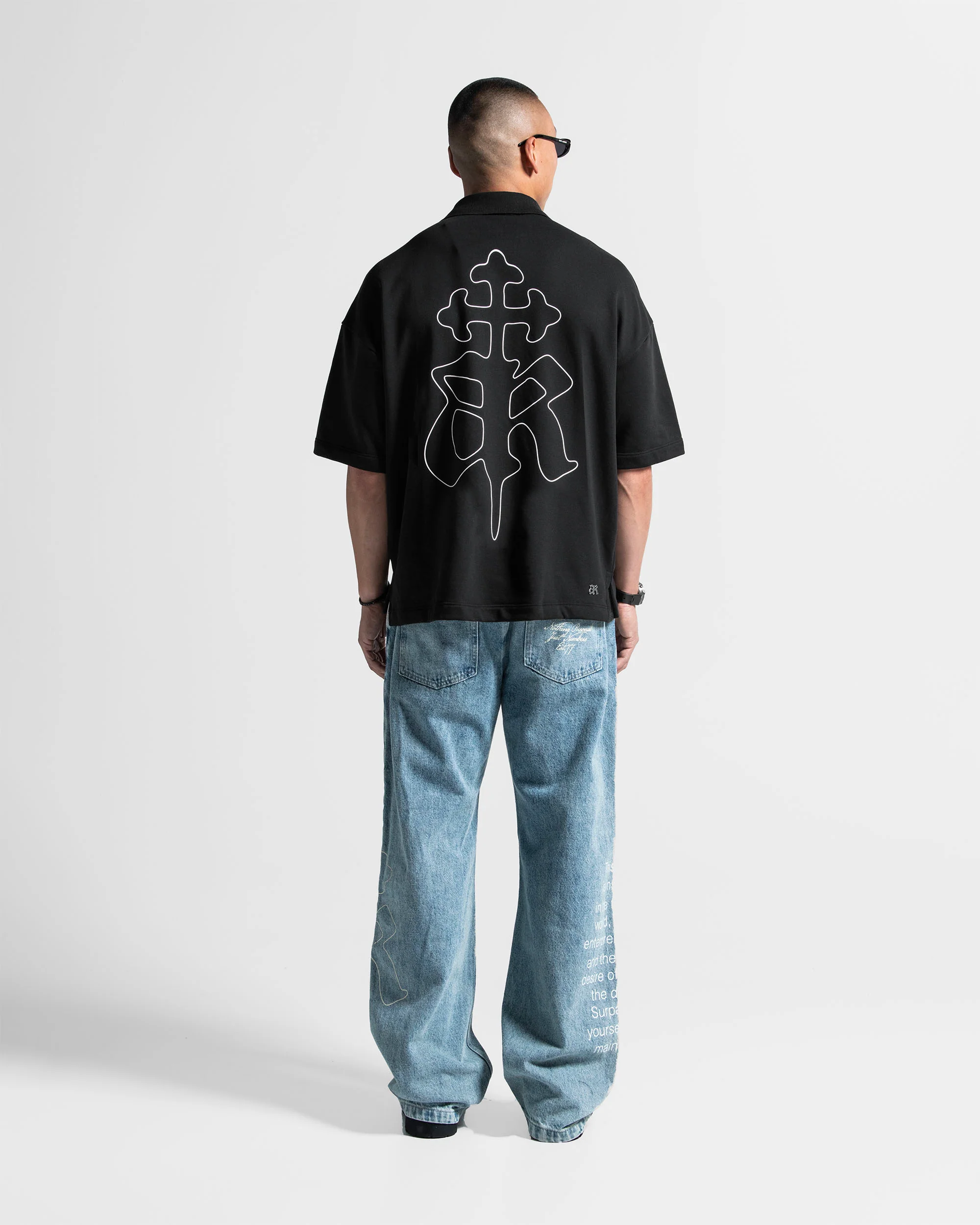 Printed Denim Pant Azul Claro - Image 14