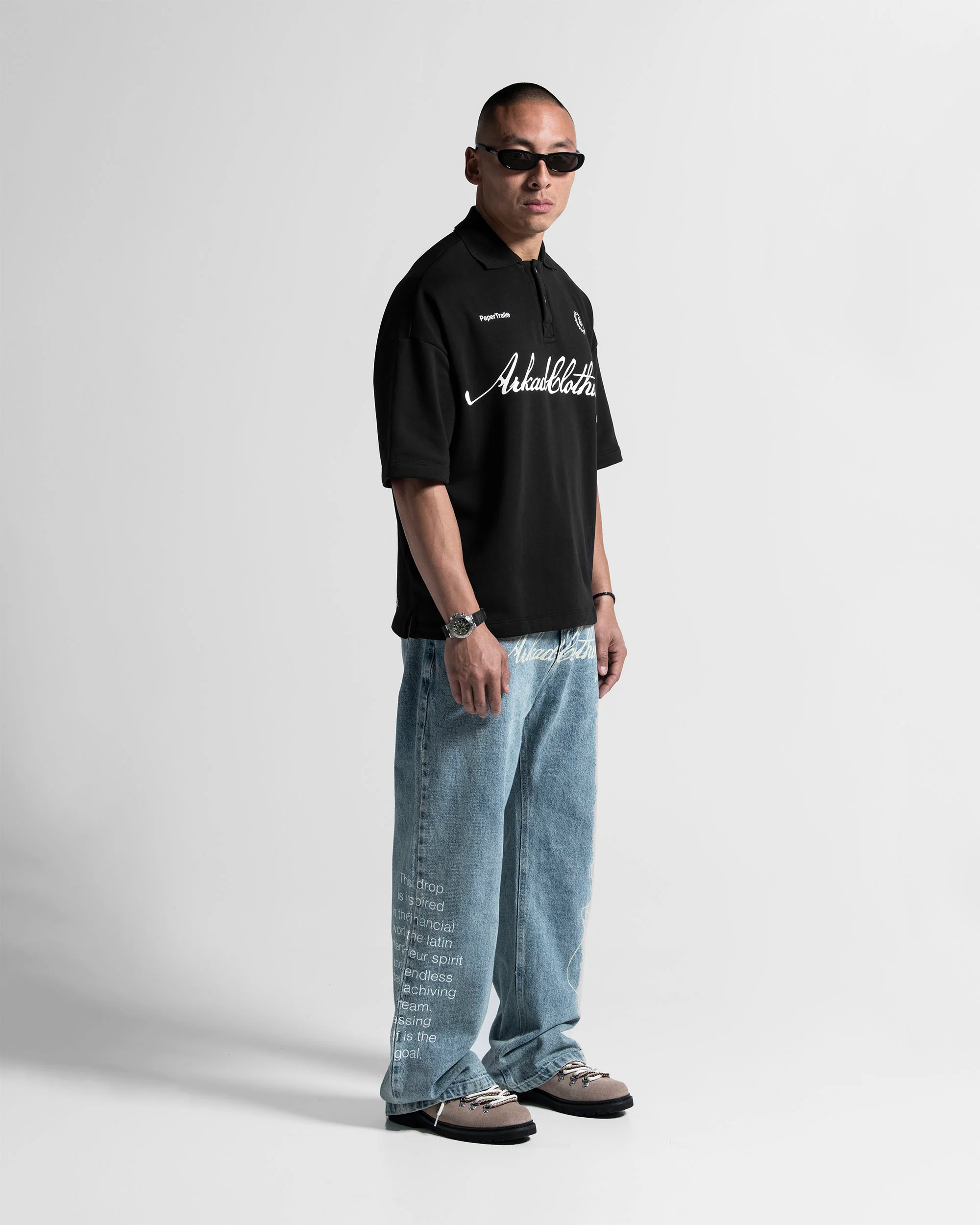 Printed Denim Pant Azul Claro - Image 4