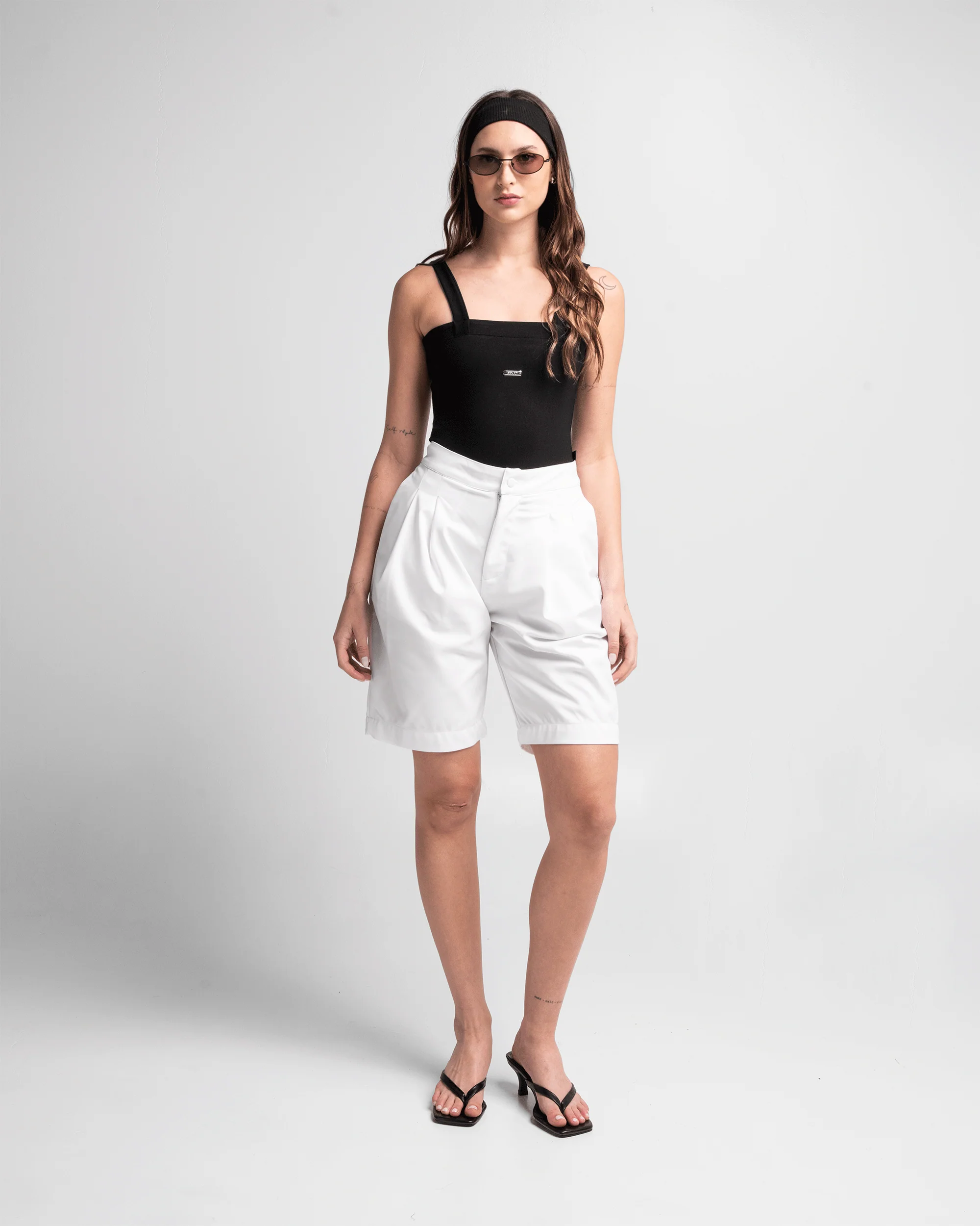Tailored Jort Blanco Mujer - Image 3