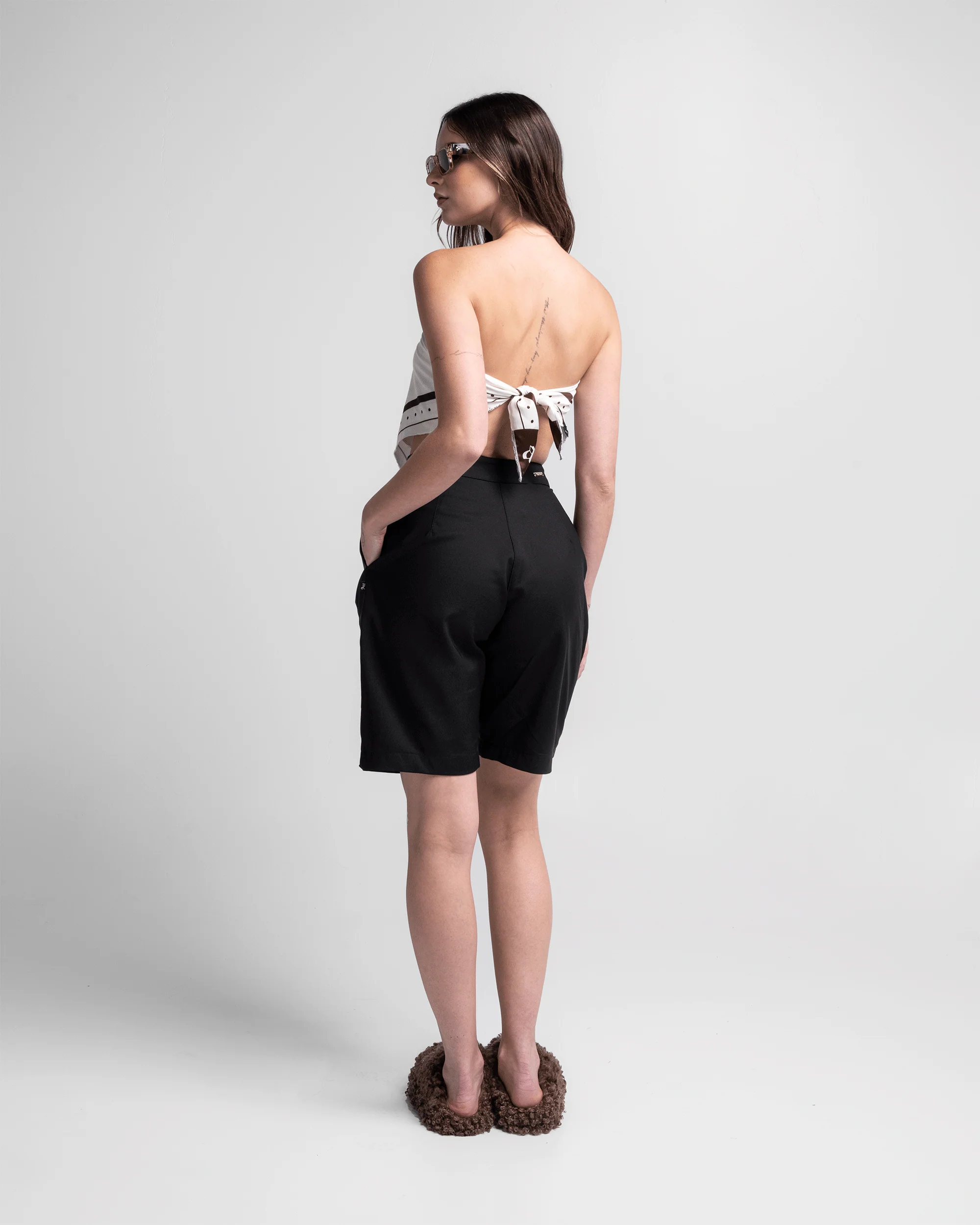 Tailored Jort Negro Mujer - Image 3