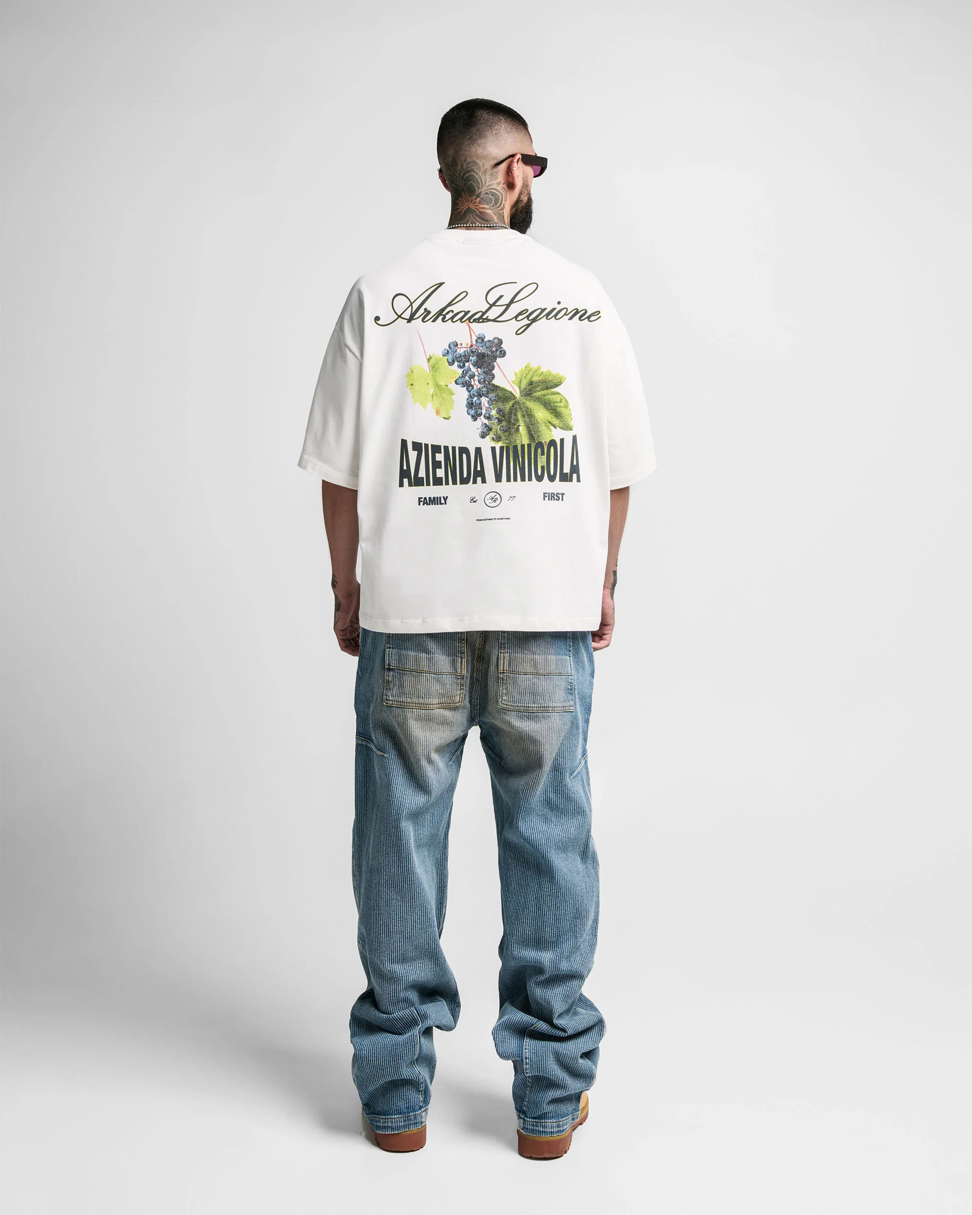 Tshirt Boxy Fit Crema Azienda Vinicola - Image 3