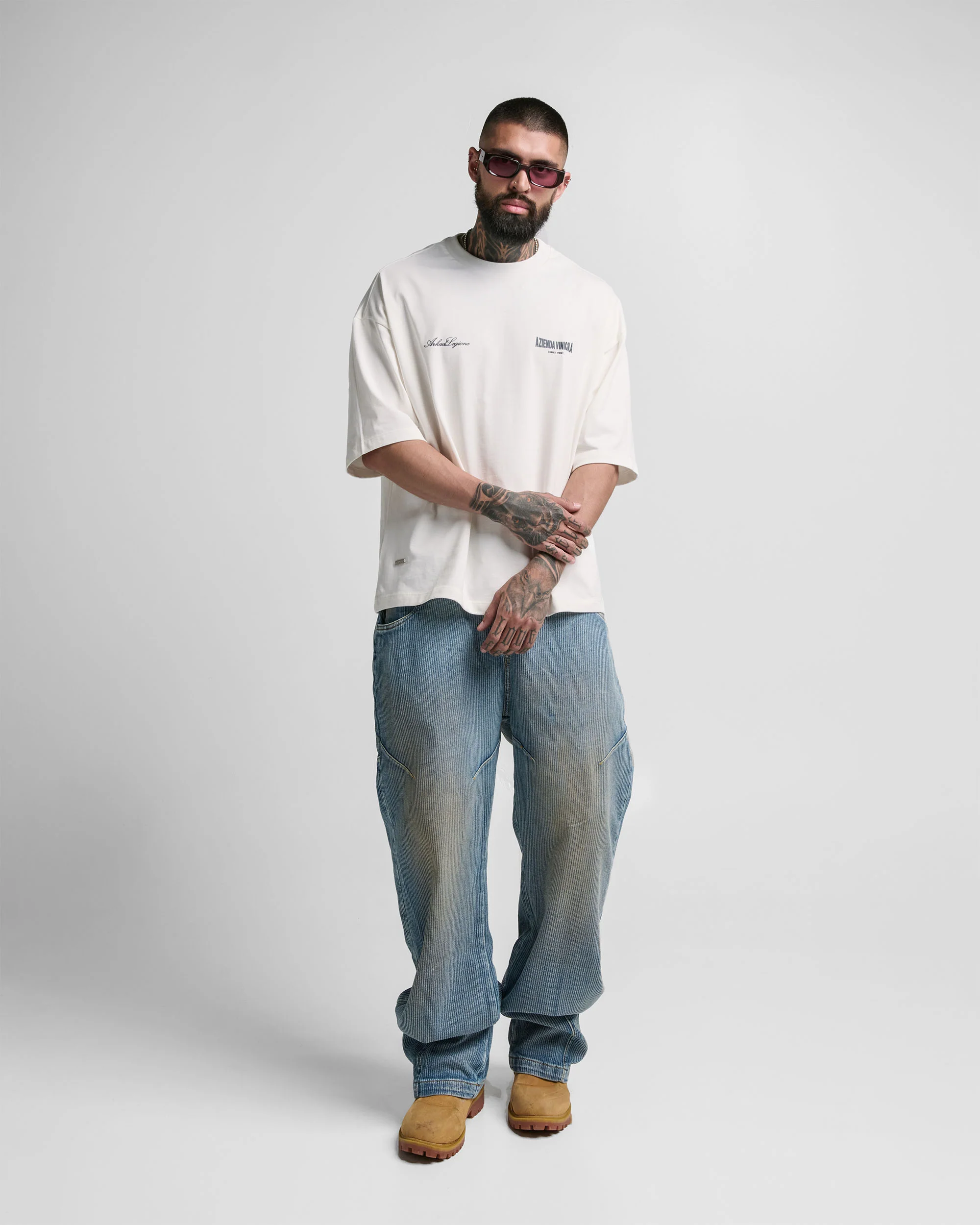 Tshirt Boxy Fit Crema Azienda Vinicola - Image 4