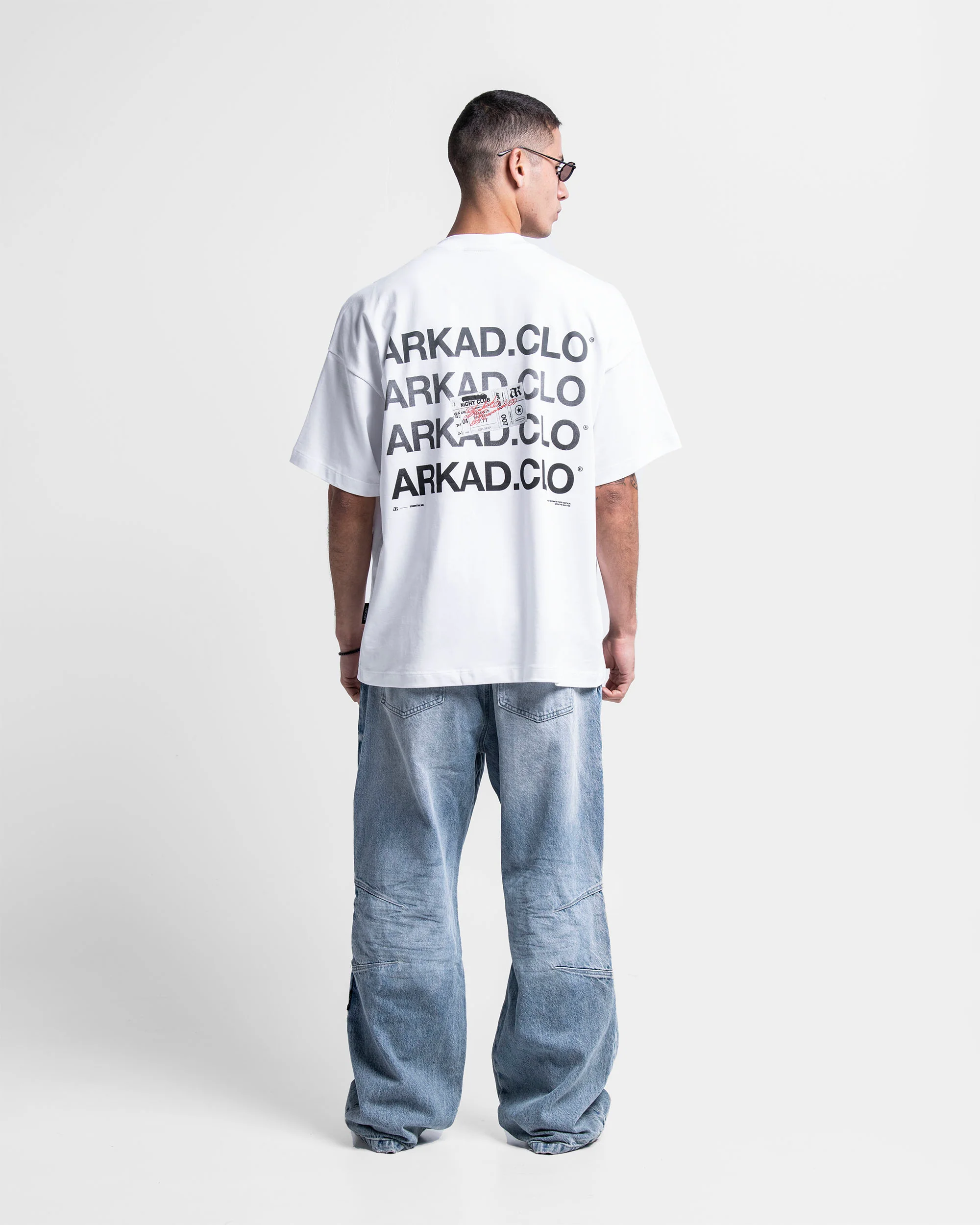 Tshirt Oversize Blanca Ticket Arkadclo - Image 3