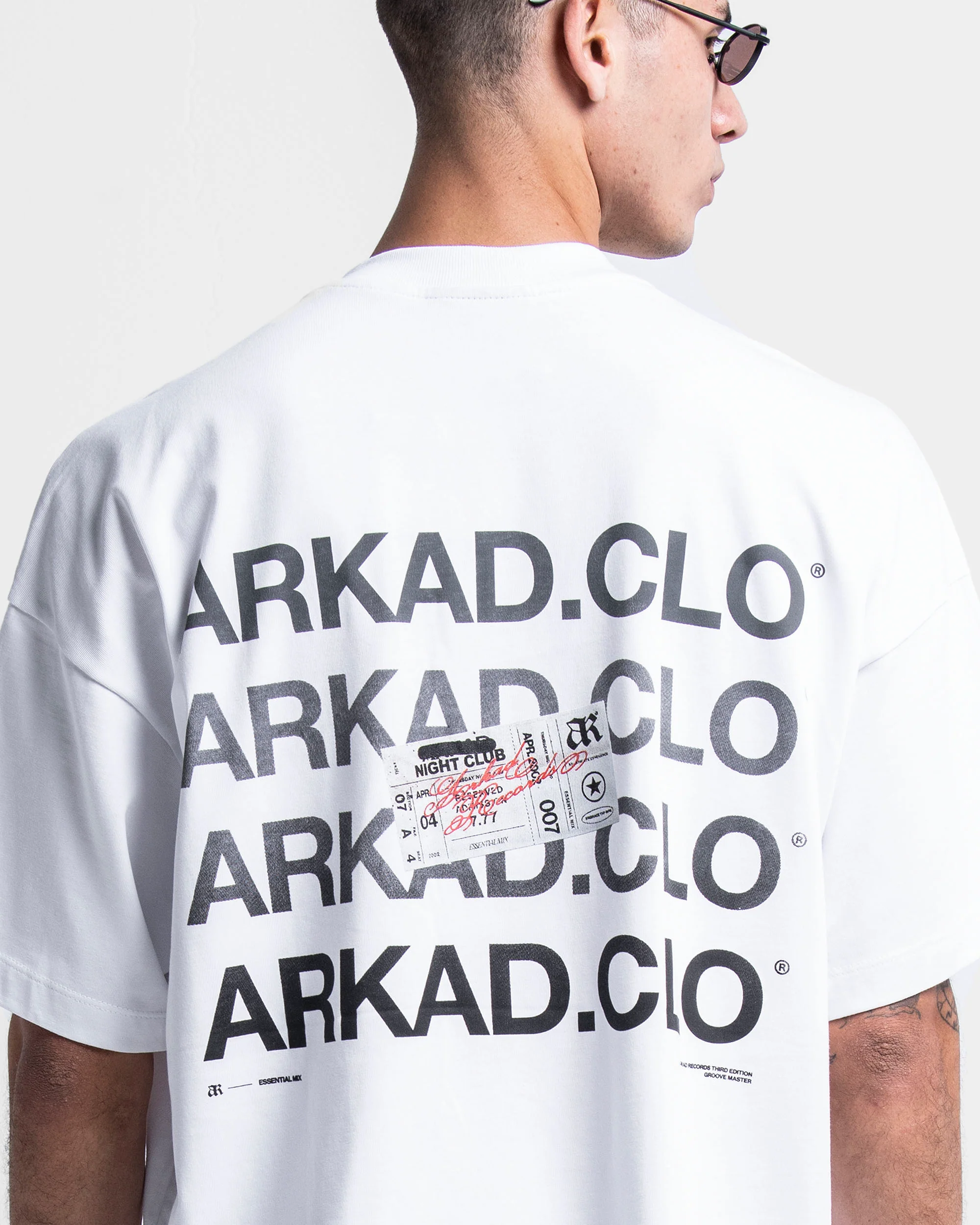 Tshirt Oversize Blanca Ticket Arkadclo - Image 6