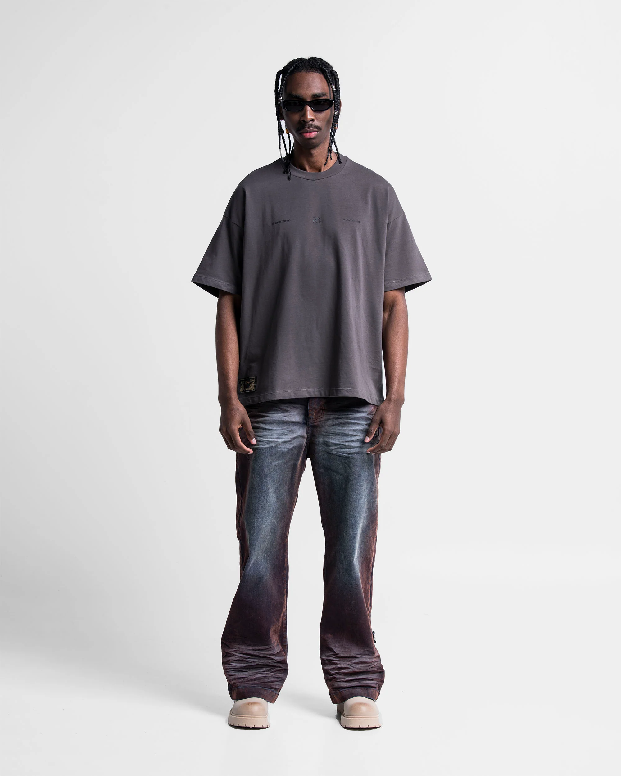 Tshirt Oversize Gris Arkad Records - Image 4