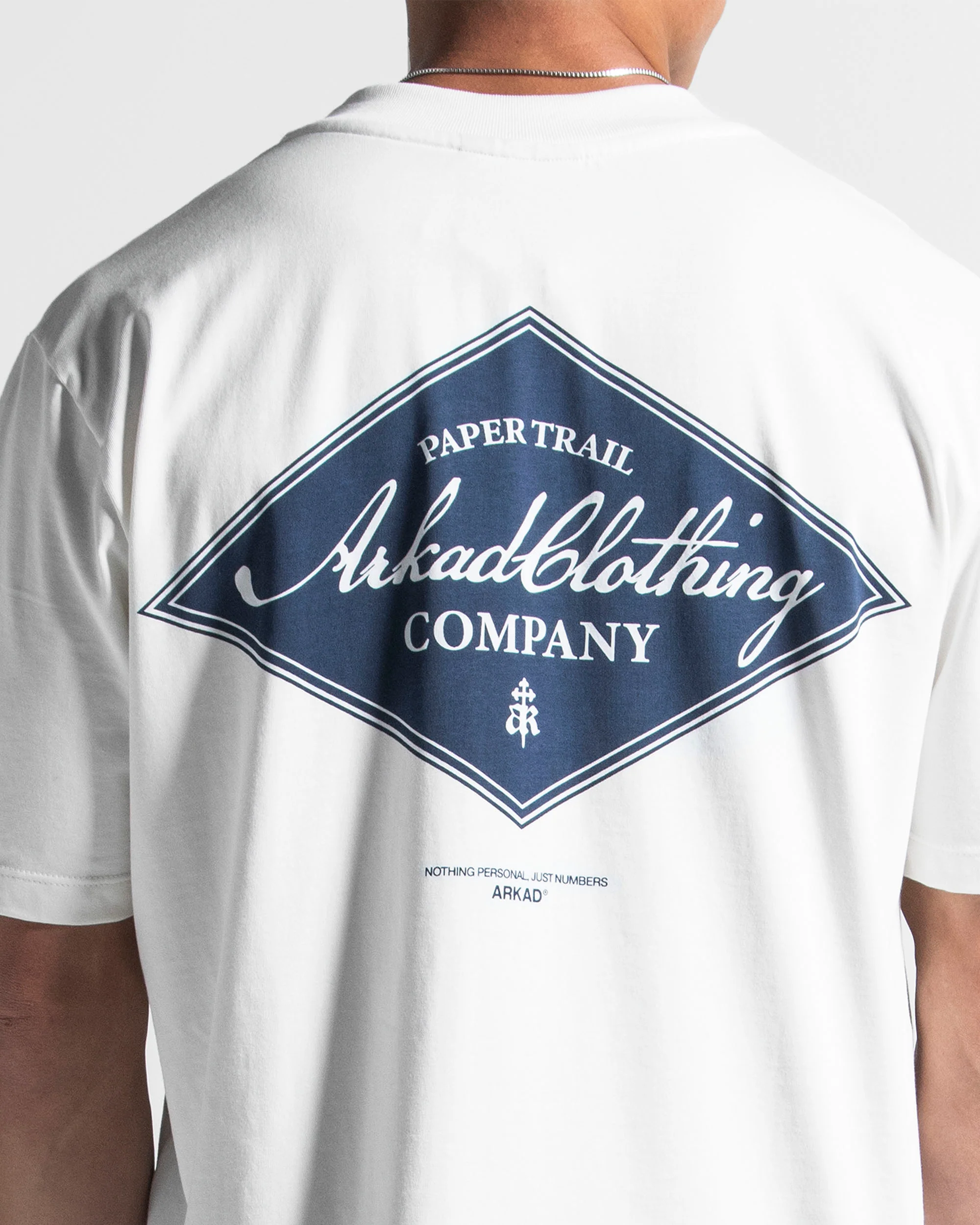 Tshirt Regular Fit Blanca Print Azul - Image 6