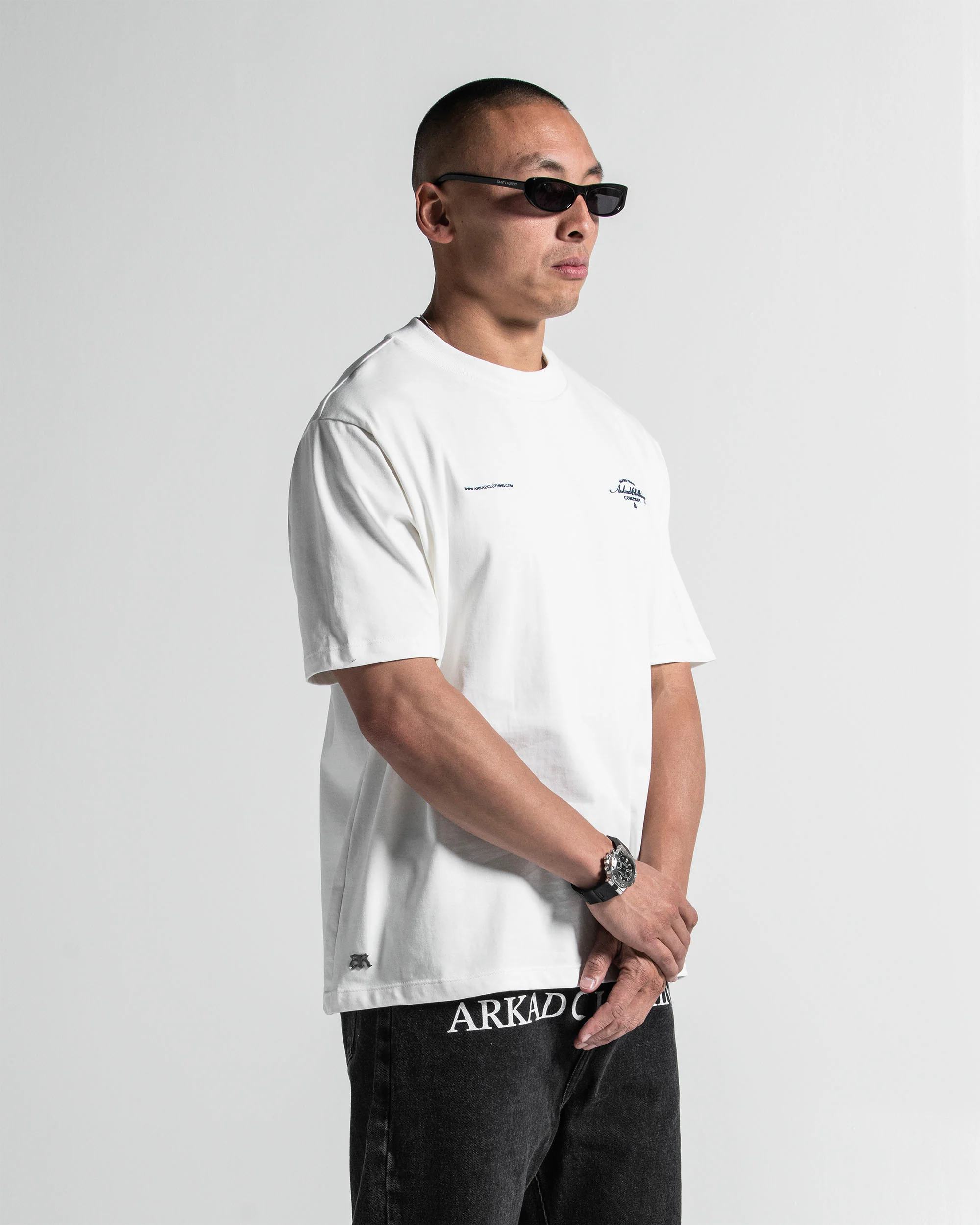 Tshirt Regular Fit Blanca Print Azul - Image 7