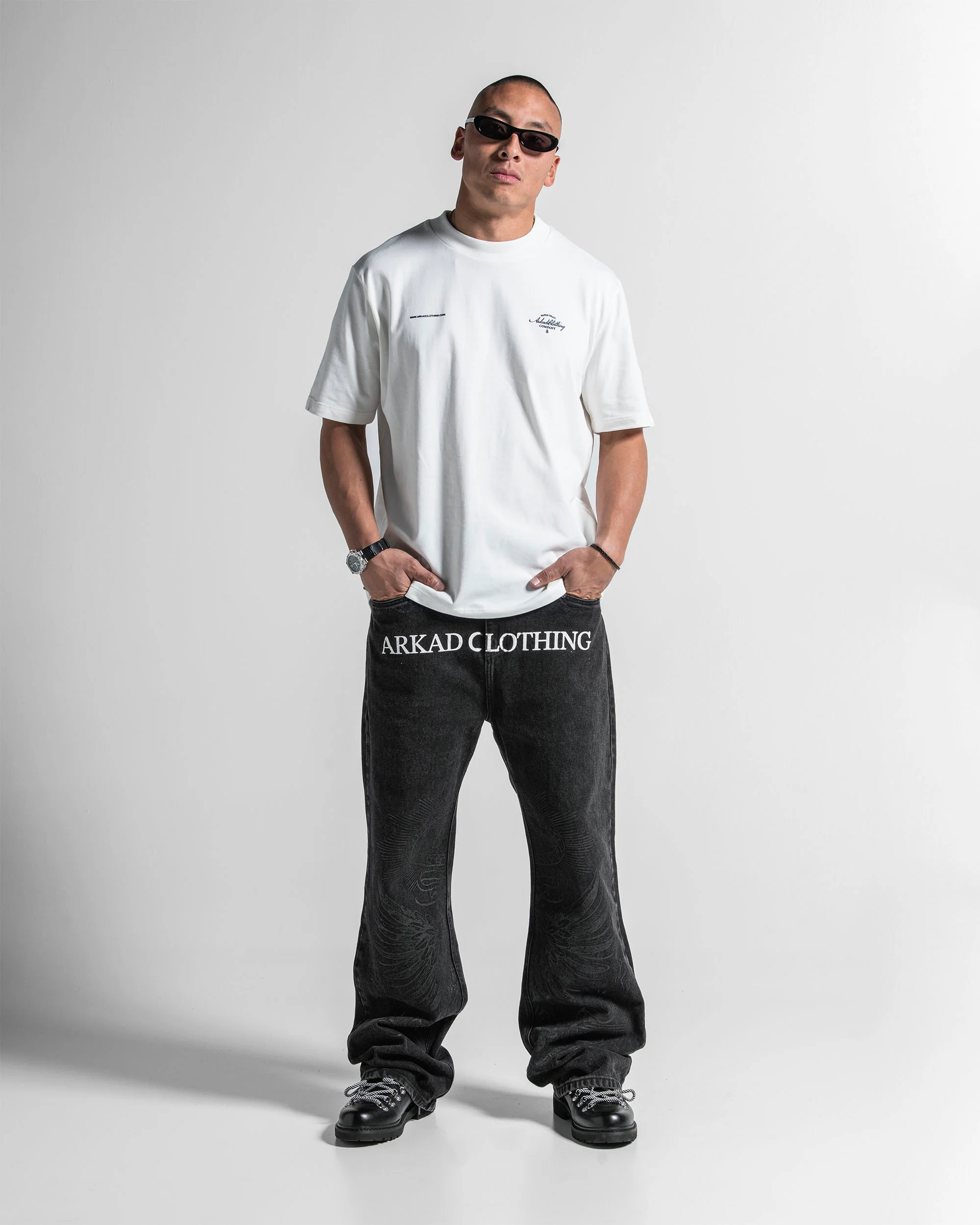 Tshirt Regular Fit Blanca Print Azul - Image 8