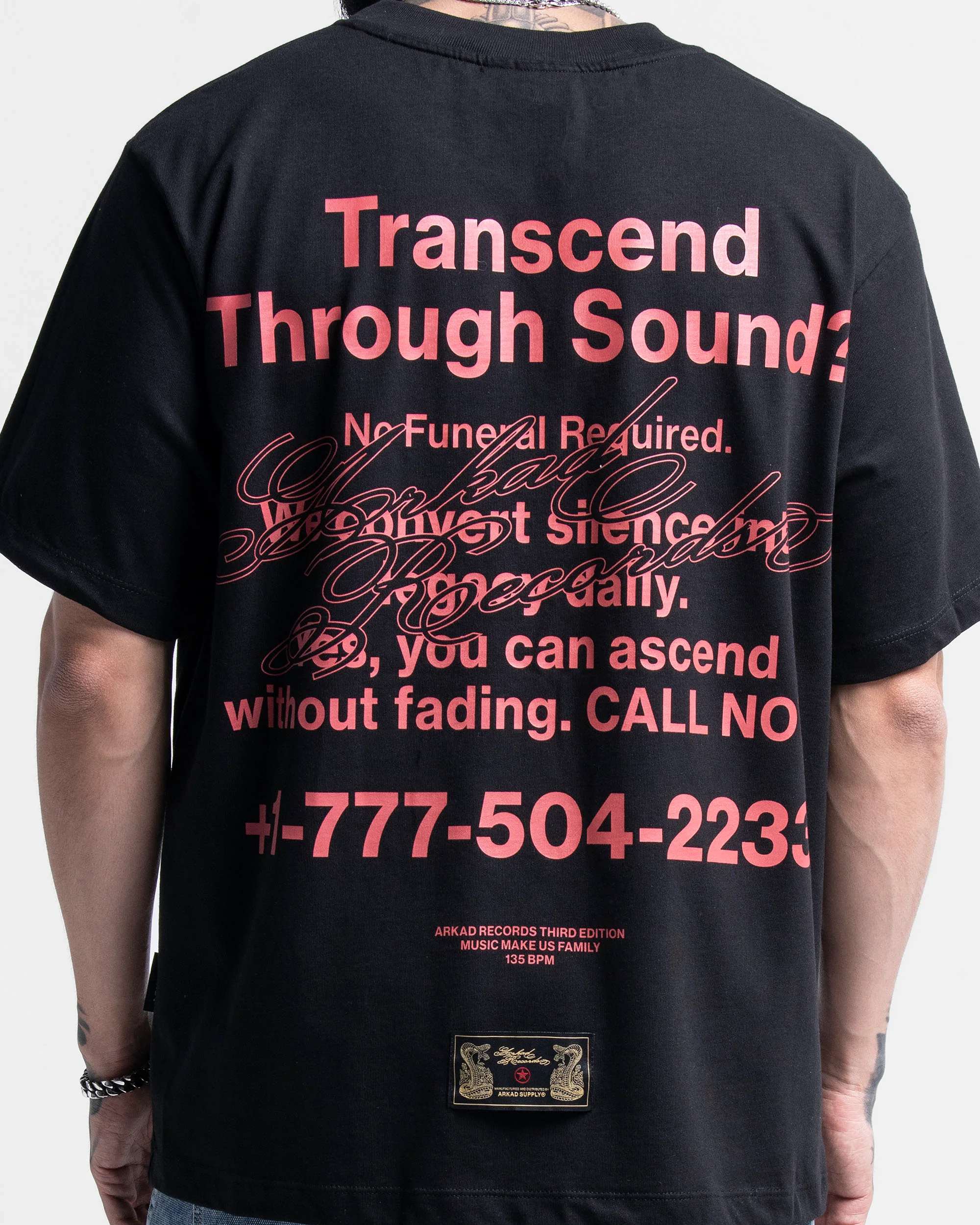 Tshirt Regular Fit Negra Snake - Image 3