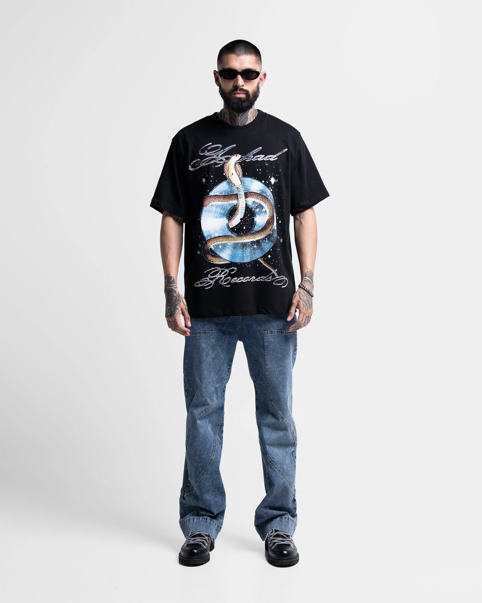 Tshirt Regular Fit Negra Snake - Image 5
