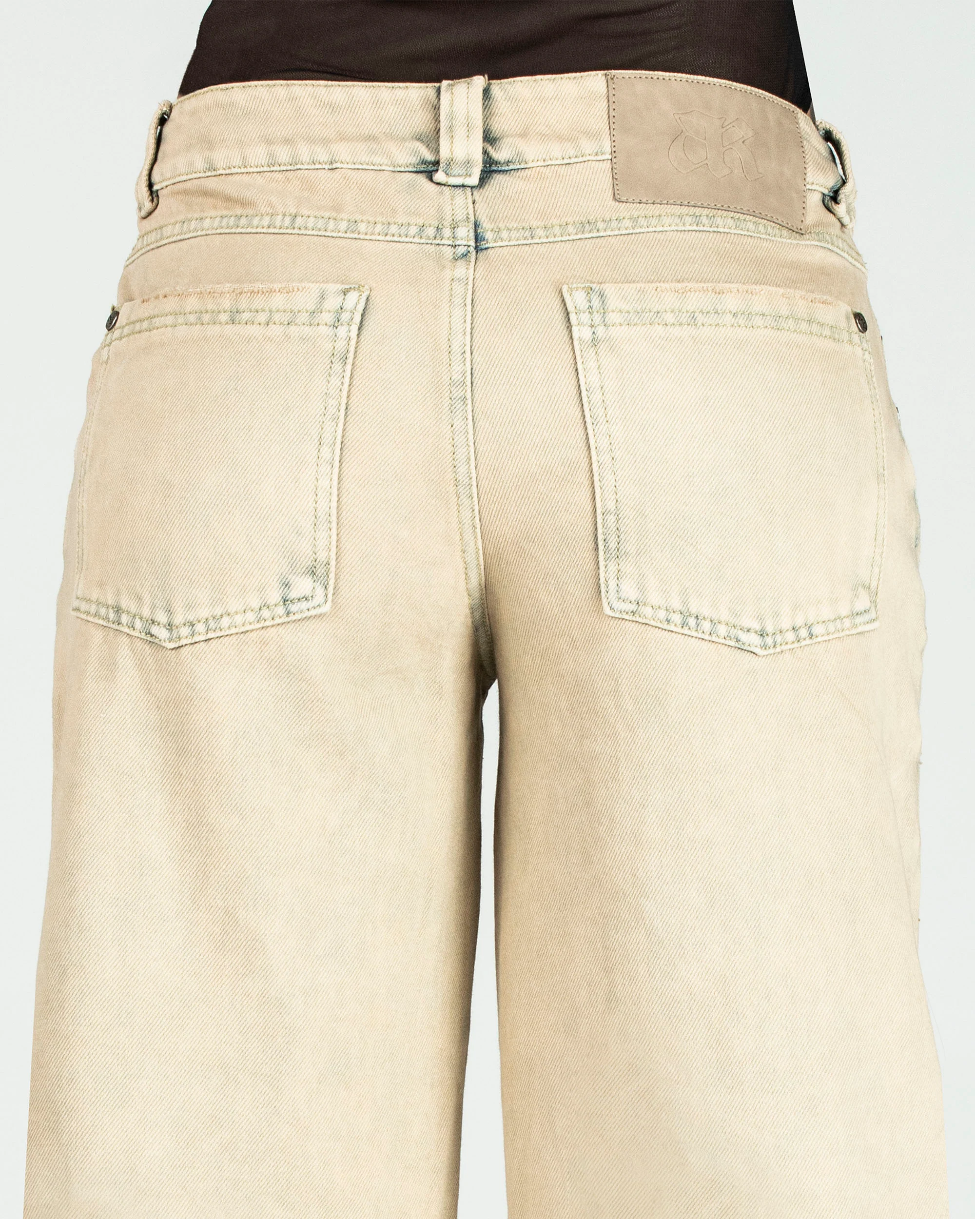 Washed Jean Caqui Destroyed Mujer - Image 7