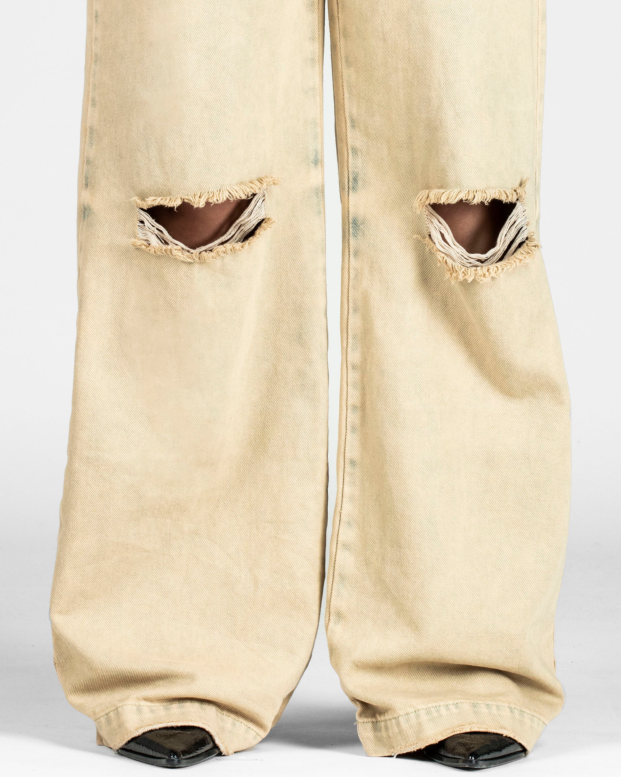 Washed Jean Caqui Destroyed Mujer - Image 8