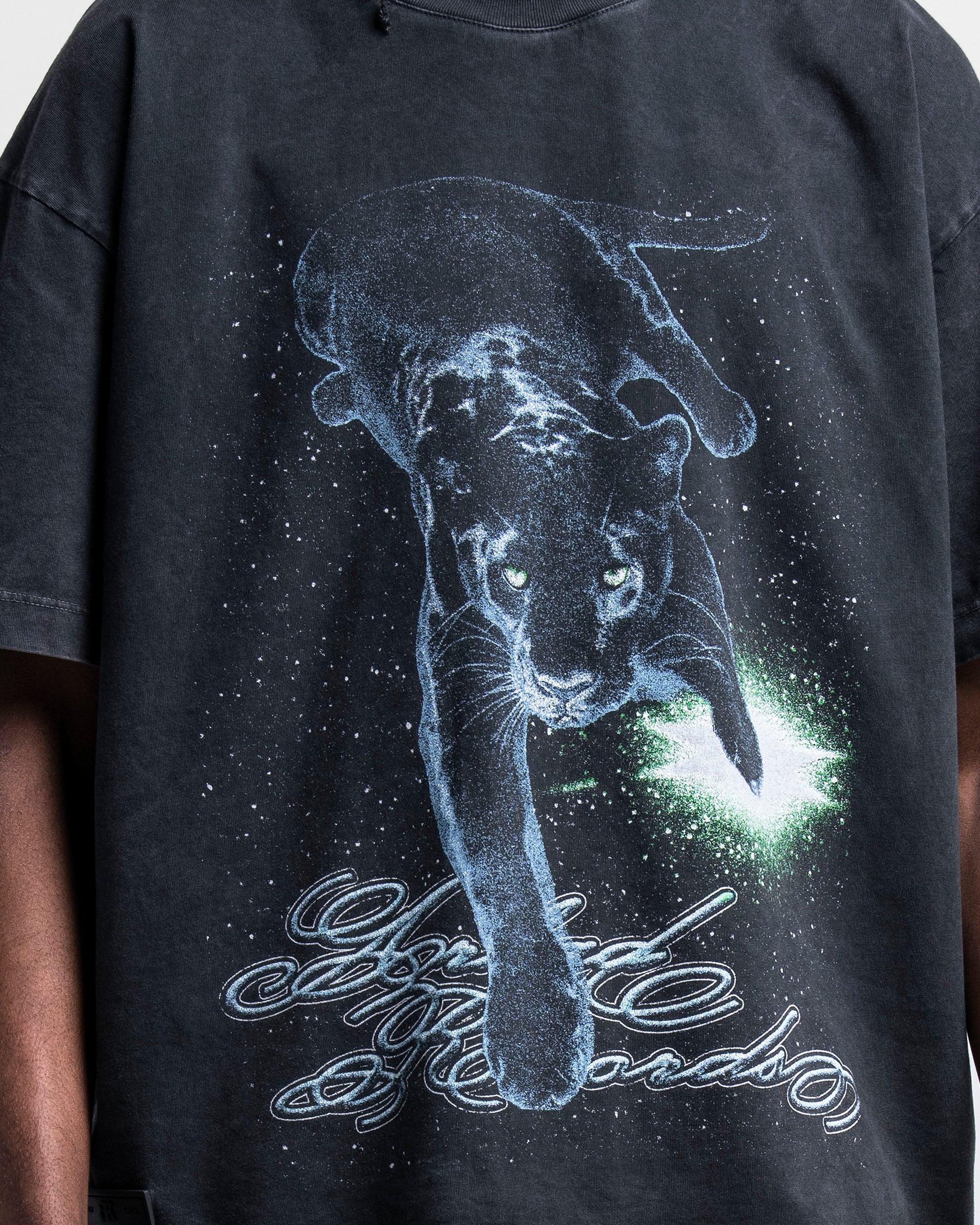 Washed Tshirt Negra Black Panther - Image 4